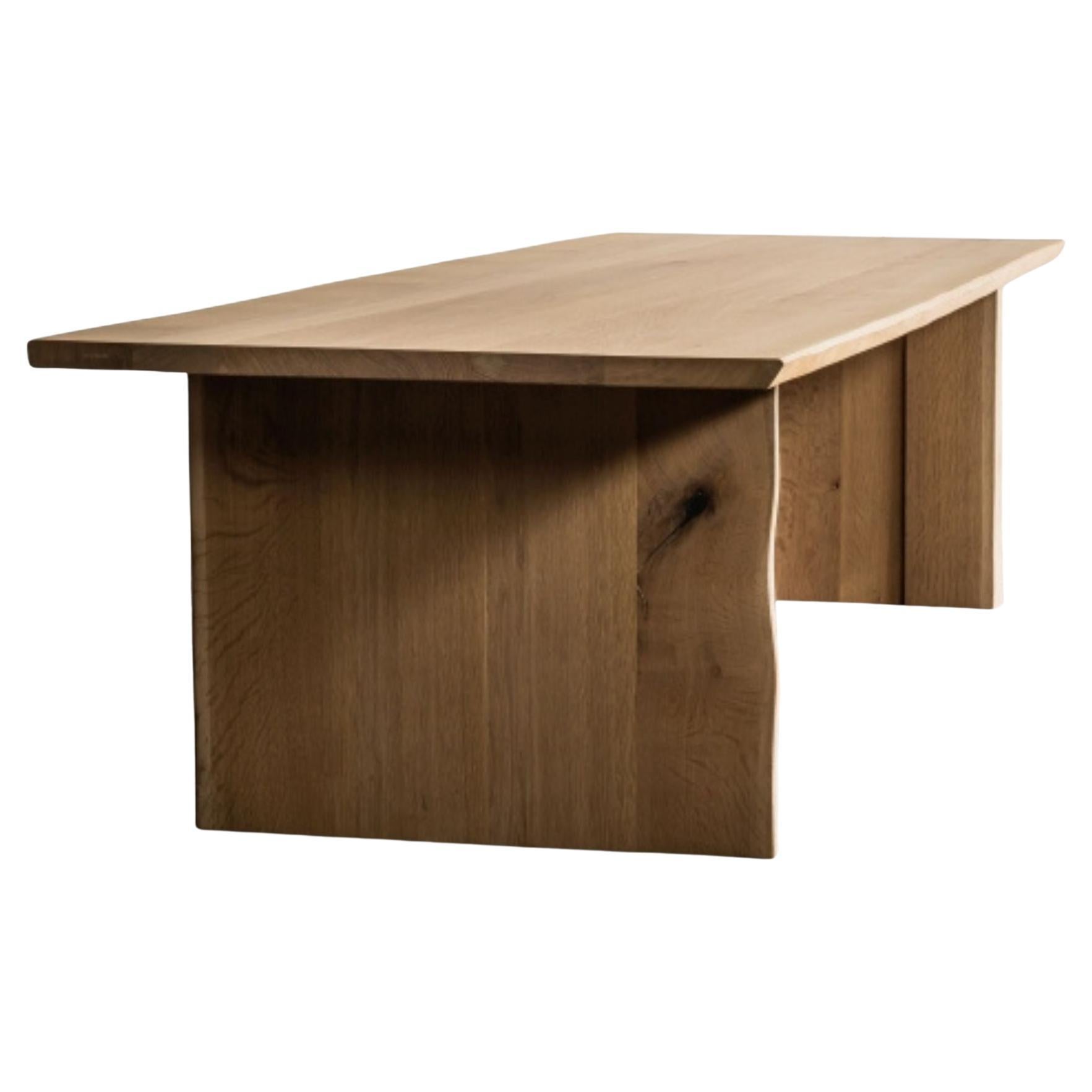Dining Table "Altar", Handcrafted in Belgium, Custom Sizes Possible For Sale