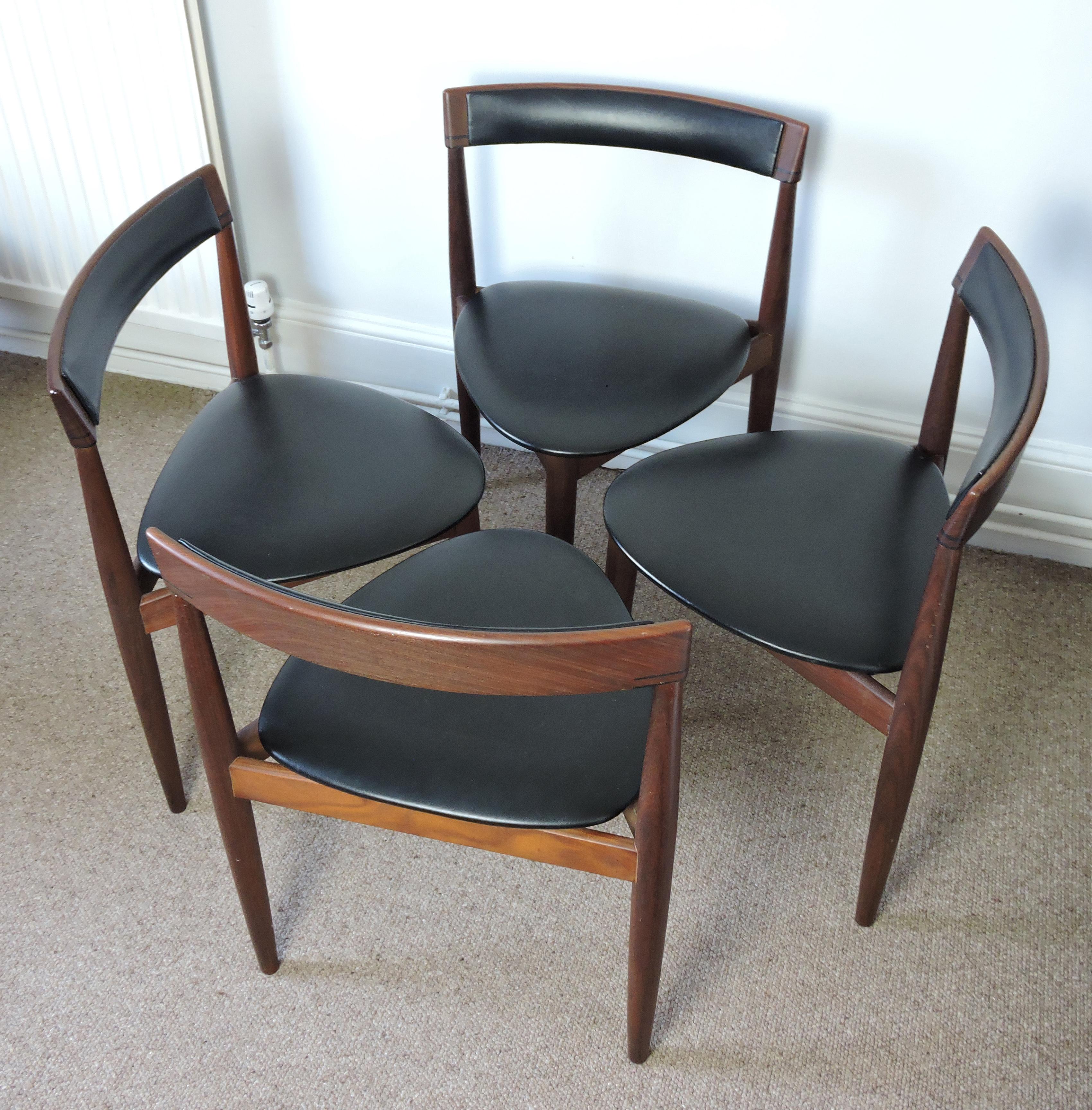 Dining Table and 4 Chairs by Hans Olsen for Frem Røjle, 1950s 3