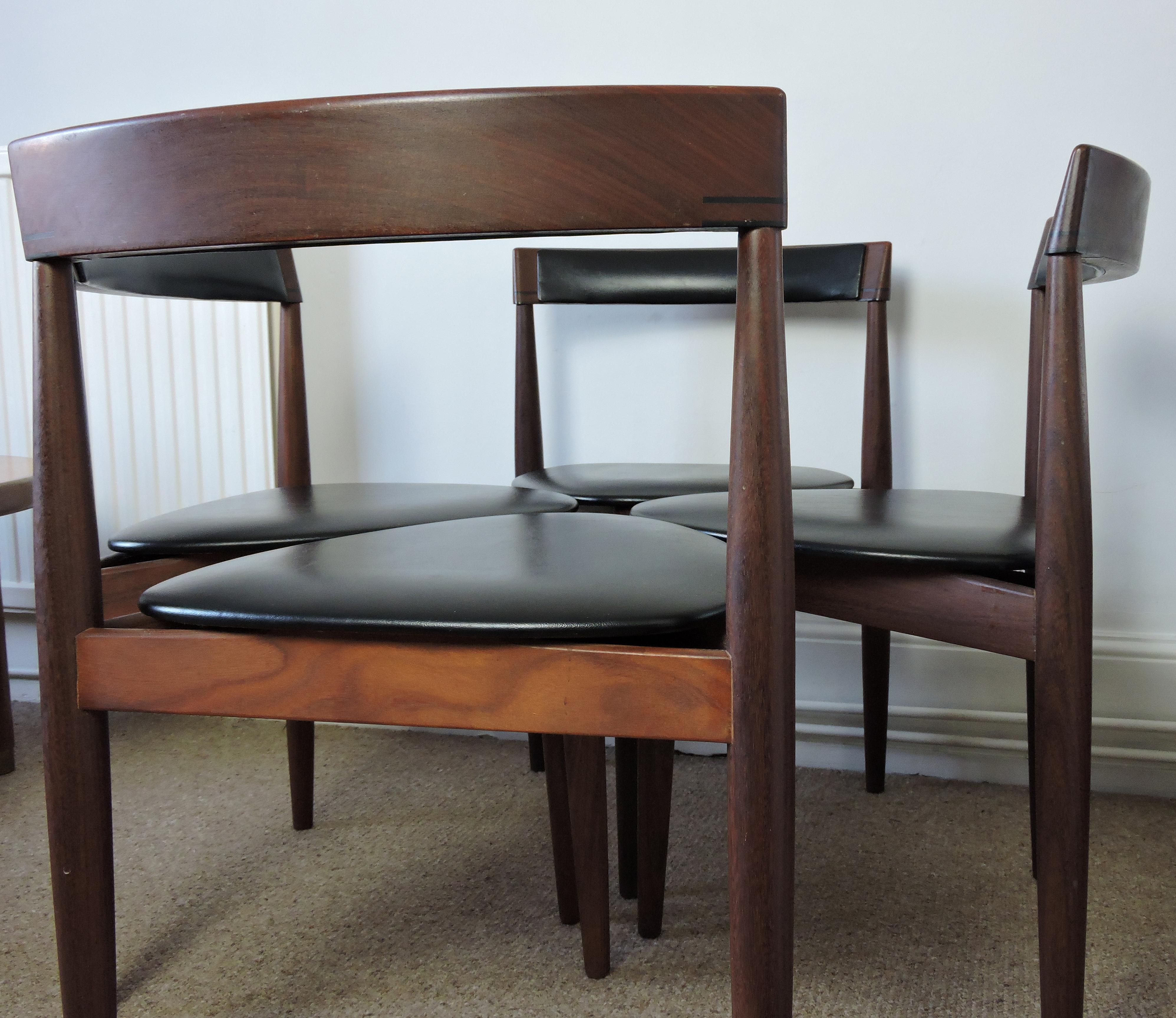Dining Table and 4 Chairs by Hans Olsen for Frem Røjle, 1950s 2