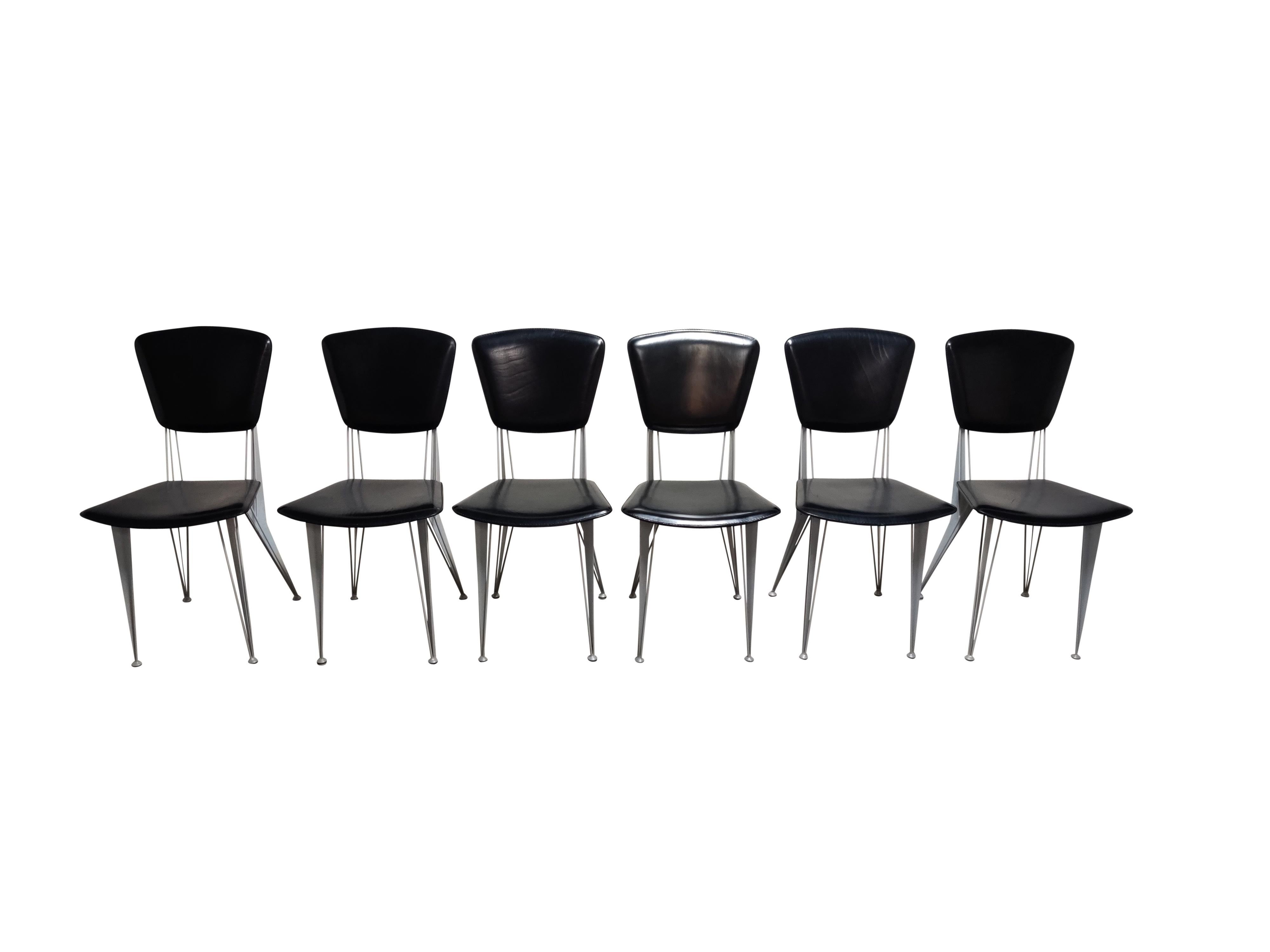 Italian Dining Table and Chairs by Fasem Italy, 1990s