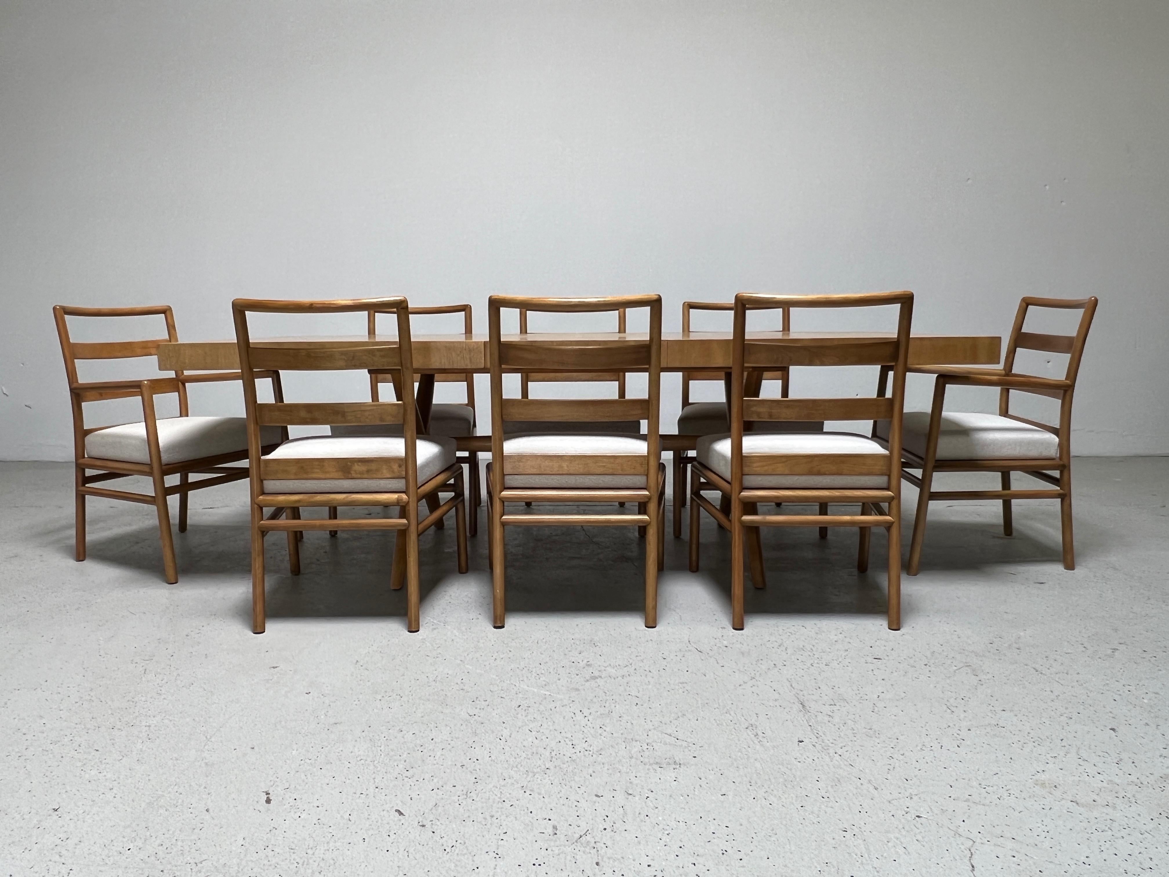 Dining Table and Eight Chairs by T.H. Robsjohn-Gibbings for Widdicomb 10