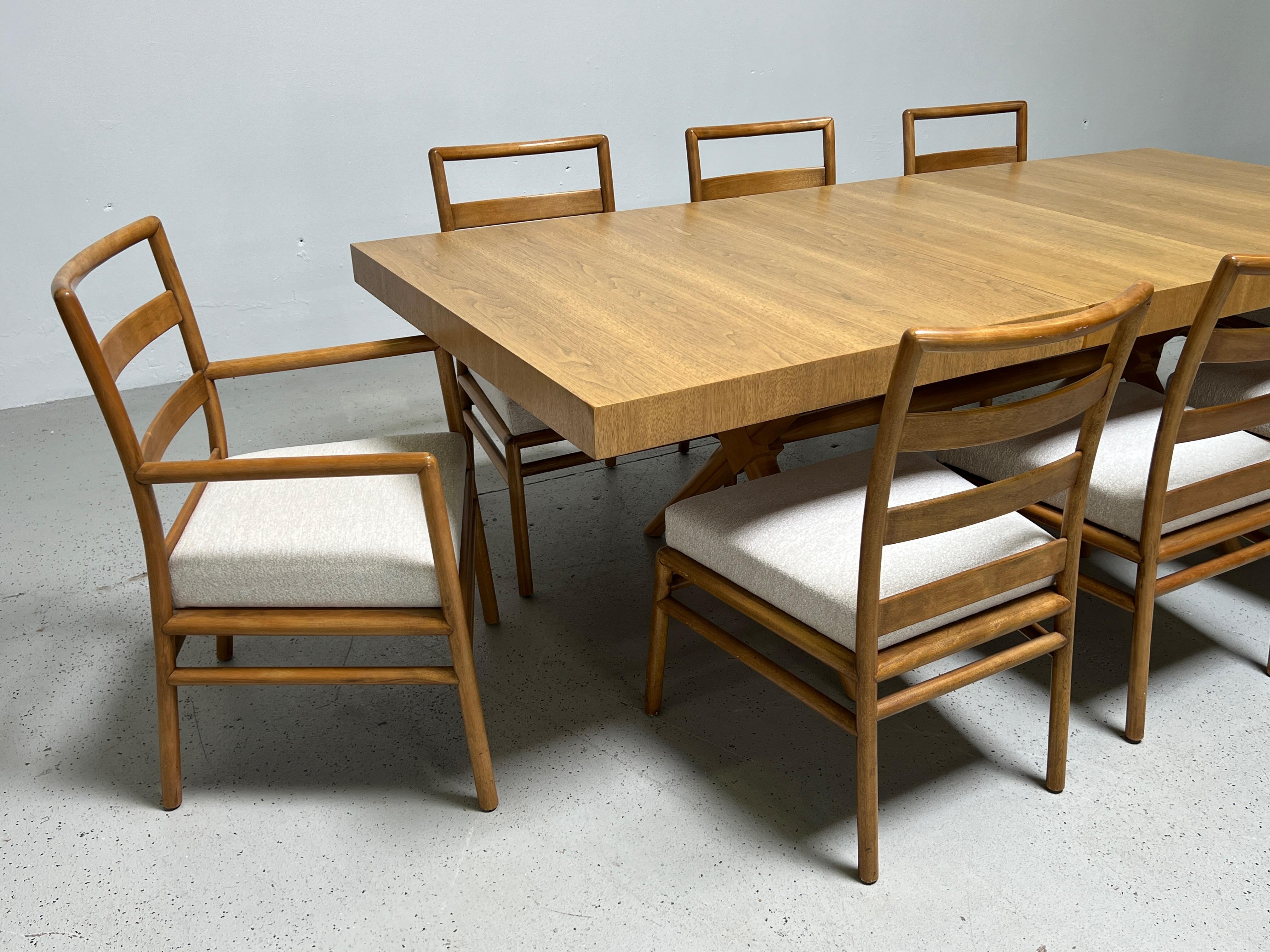 Dining Table and Eight Chairs by T.H. Robsjohn-Gibbings for Widdicomb 11