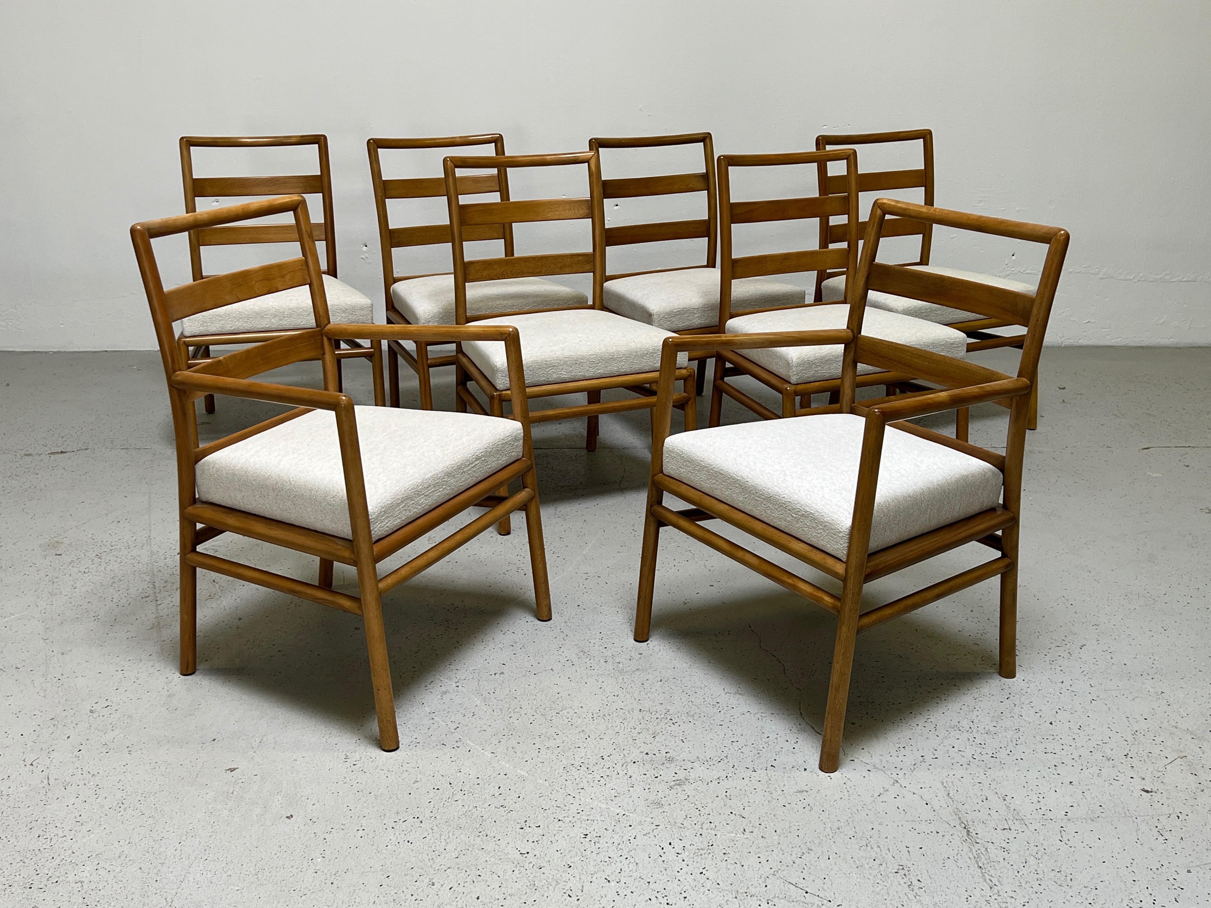 Dining Table and Eight Chairs by T.H. Robsjohn-Gibbings for Widdicomb In Good Condition In Dallas, TX