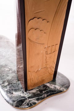 Tavolo da pranzo e otto sedie di Vittorio Dassi, anni '50