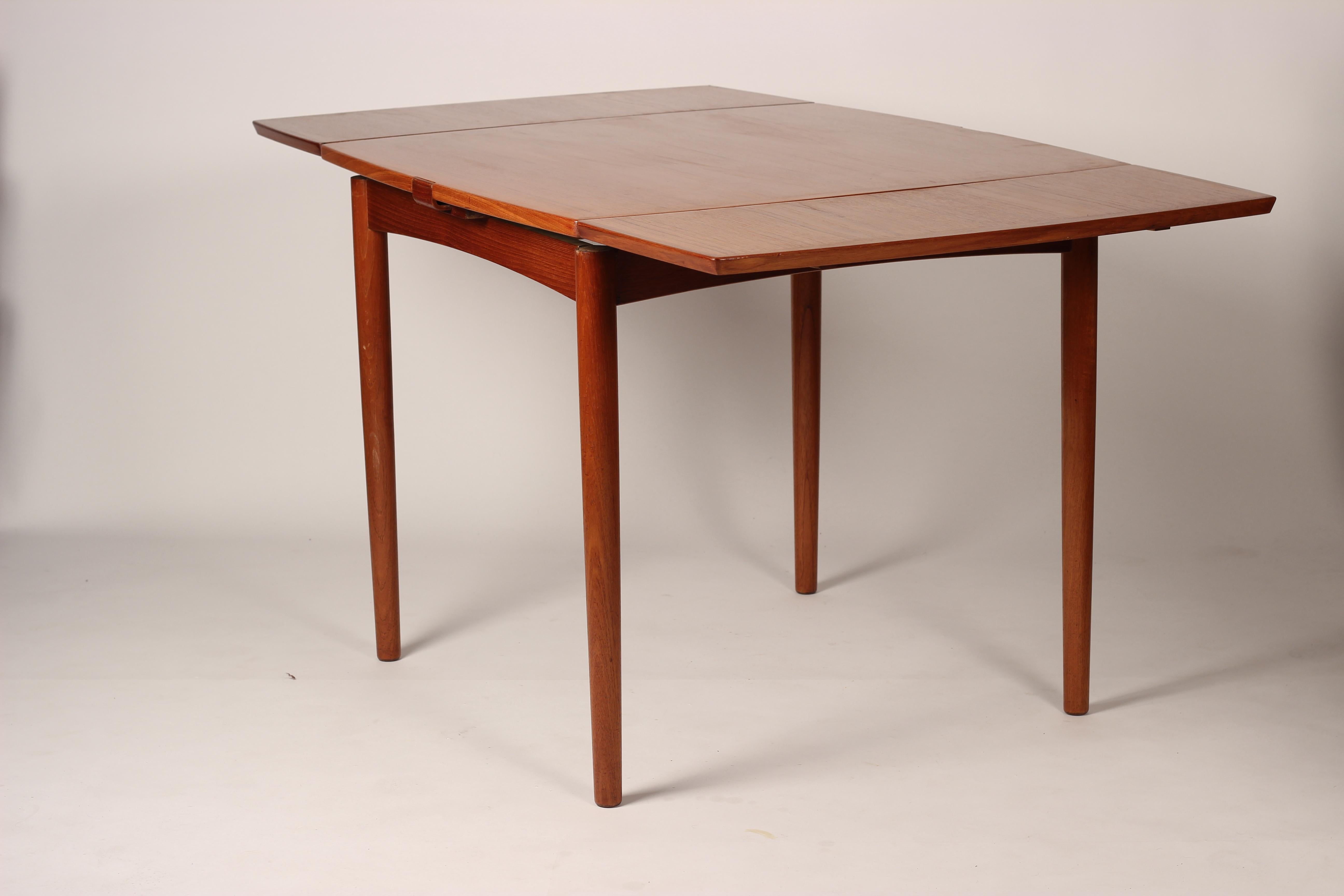 Danish Dining Table and Reversible Extending Card Table Carlo Jensen for Hundevad / Co.