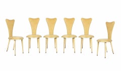 Dining Table and Set of Six Chairs by Umberto Mascagni, Italy, 1950s