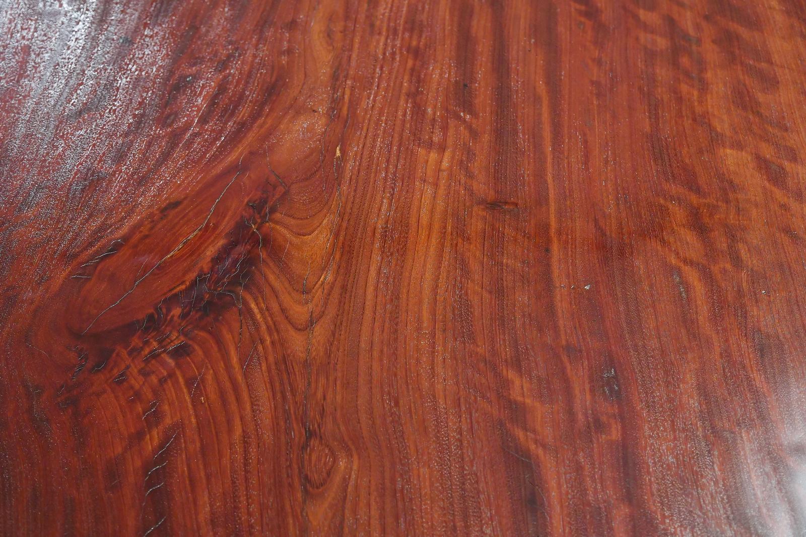 Dining Table, Antique Wood and Sand Cast Sculptured Bronze Base by P. Tendercool For Sale 5