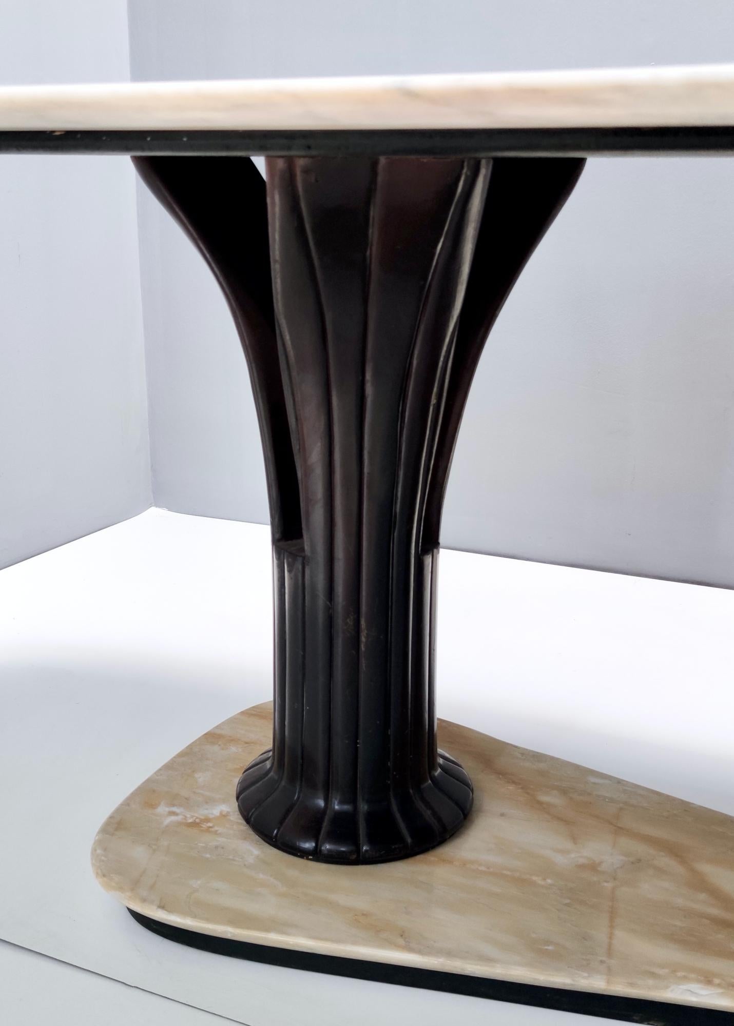 Dining Table Ascribable to Osvaldo Borsani with a Portuguese Pink Marble Top 5