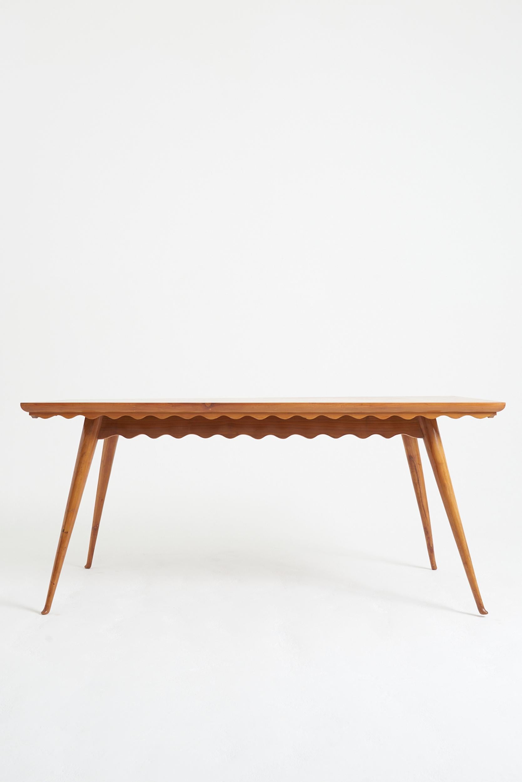 Mesa de comedor de Paolo Buffa (1903-1970) Moderno de mediados de siglo