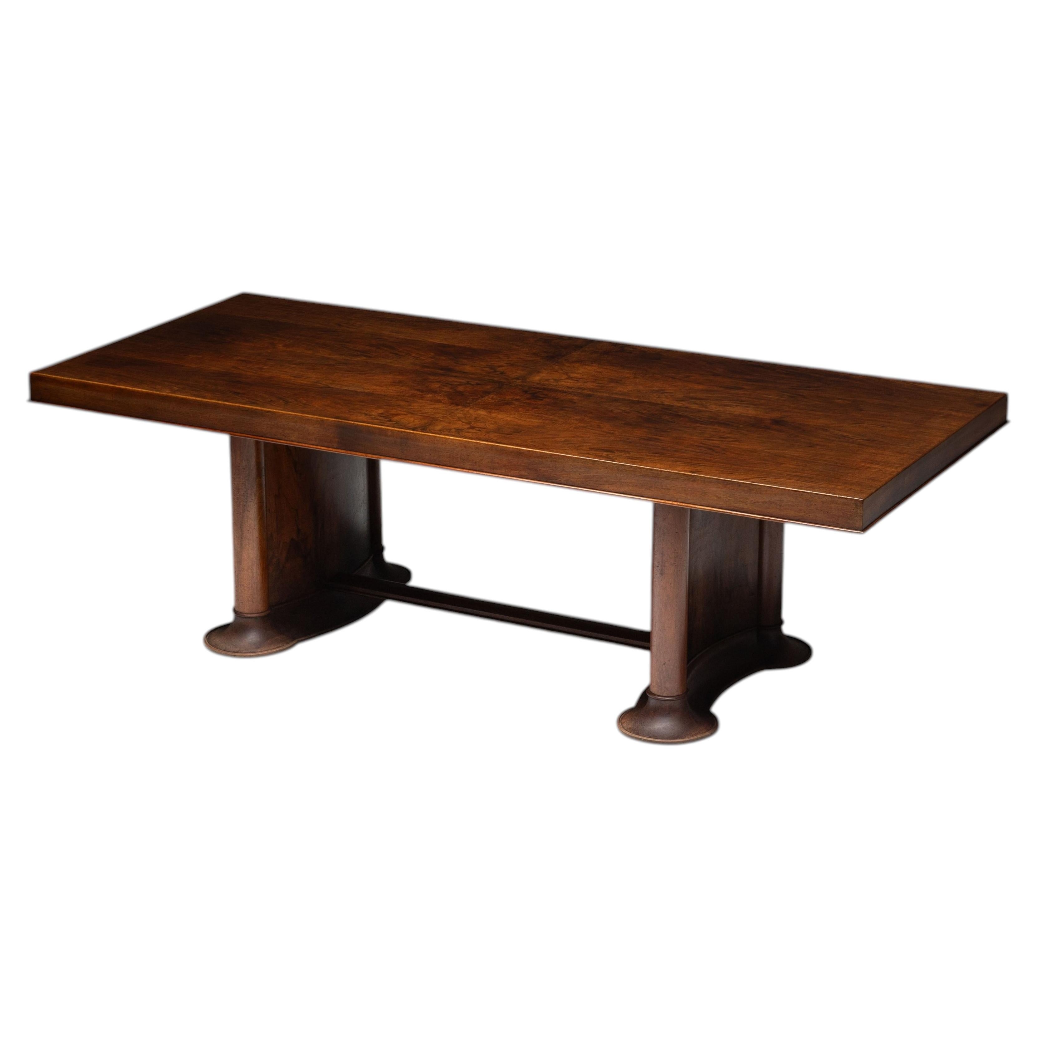 Mesa de comedor atribuida a Ateliers Leleu, Francia, años 40