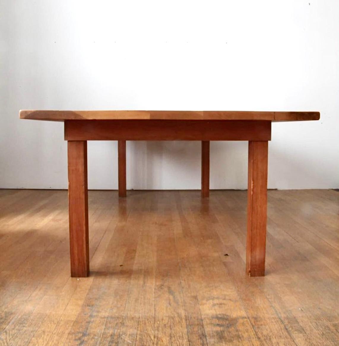 This remarkable table is attributed to James Cooper, a well known carpenter in New York in the 1980s. It is unsigned. 

The table was previously owned by a distinguished museum curator in NYC who was friendly with the master carpenter James Cooper