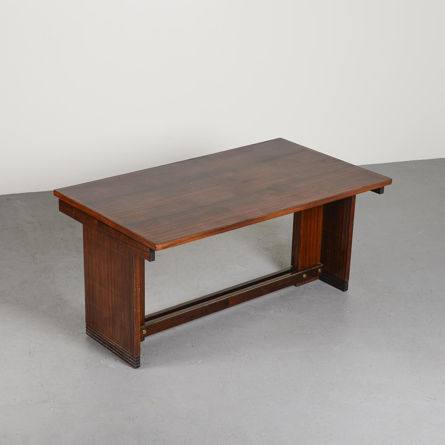 Brass Dining Table by André Sornay, circa 1936