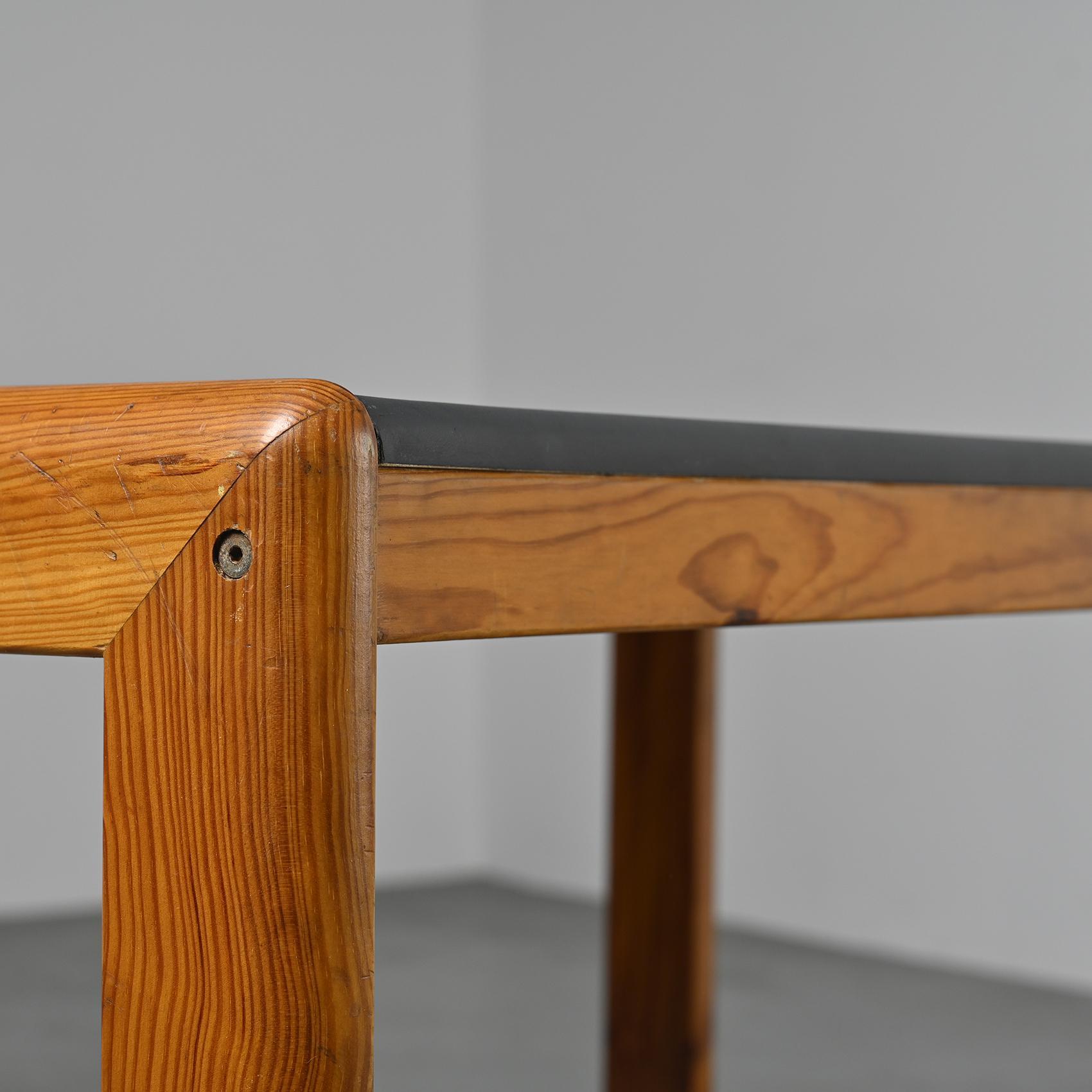 Wood Dining Table by André Sornay, France