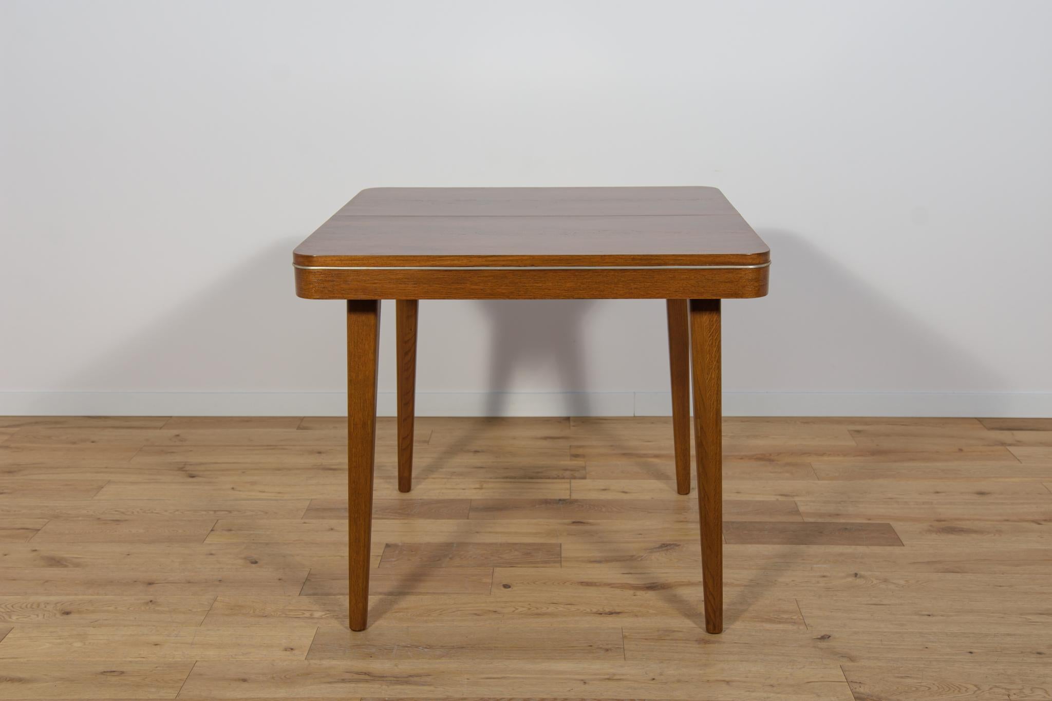 Mid-20th Century Dining Table by Bohumil Landsman for Jitona, Czechoslovakia, 1960s For Sale
