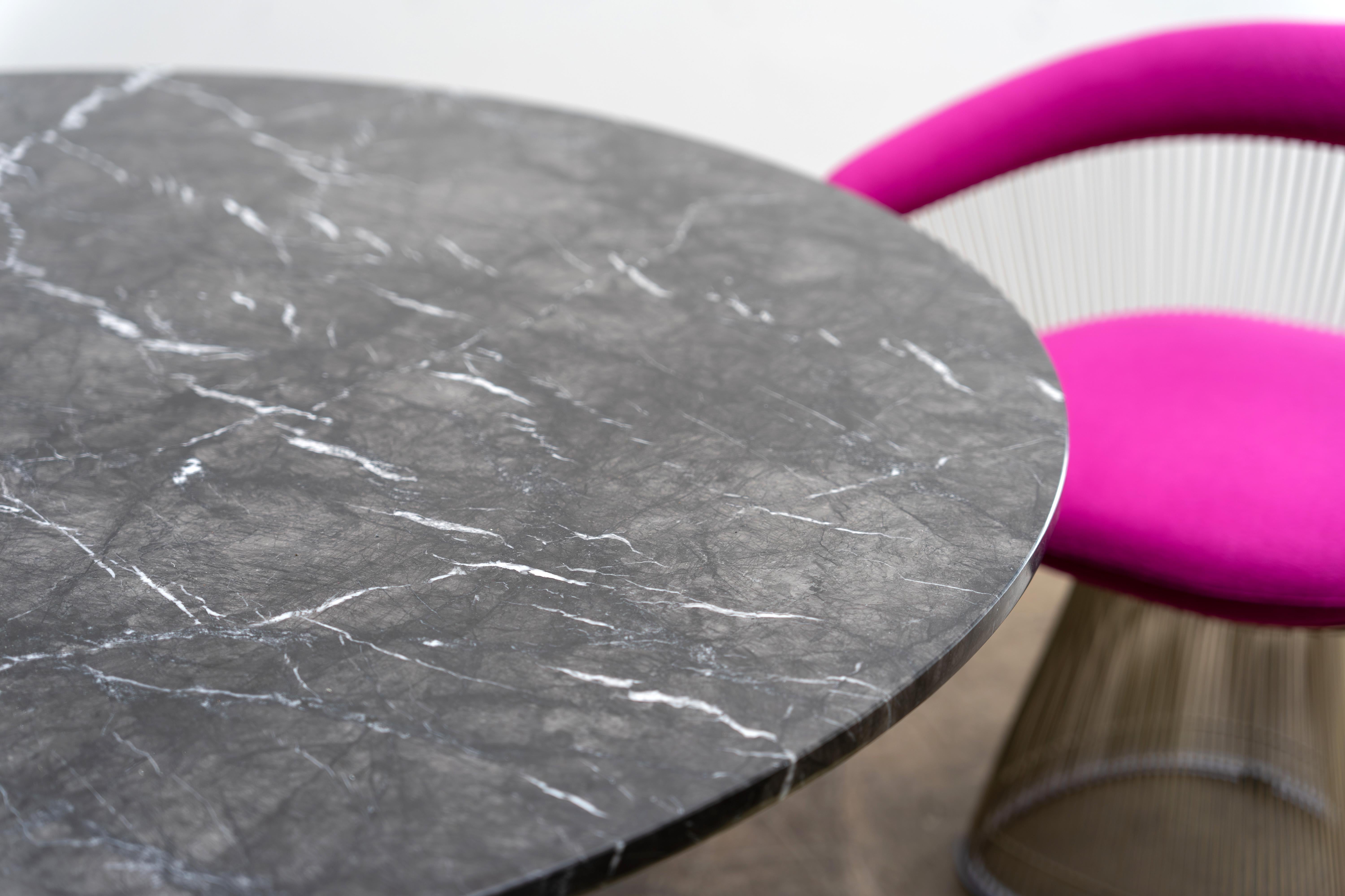 Table de salle à manger en marbre et laiton par Börje Johanson, Suède, années 1960 en vente 5