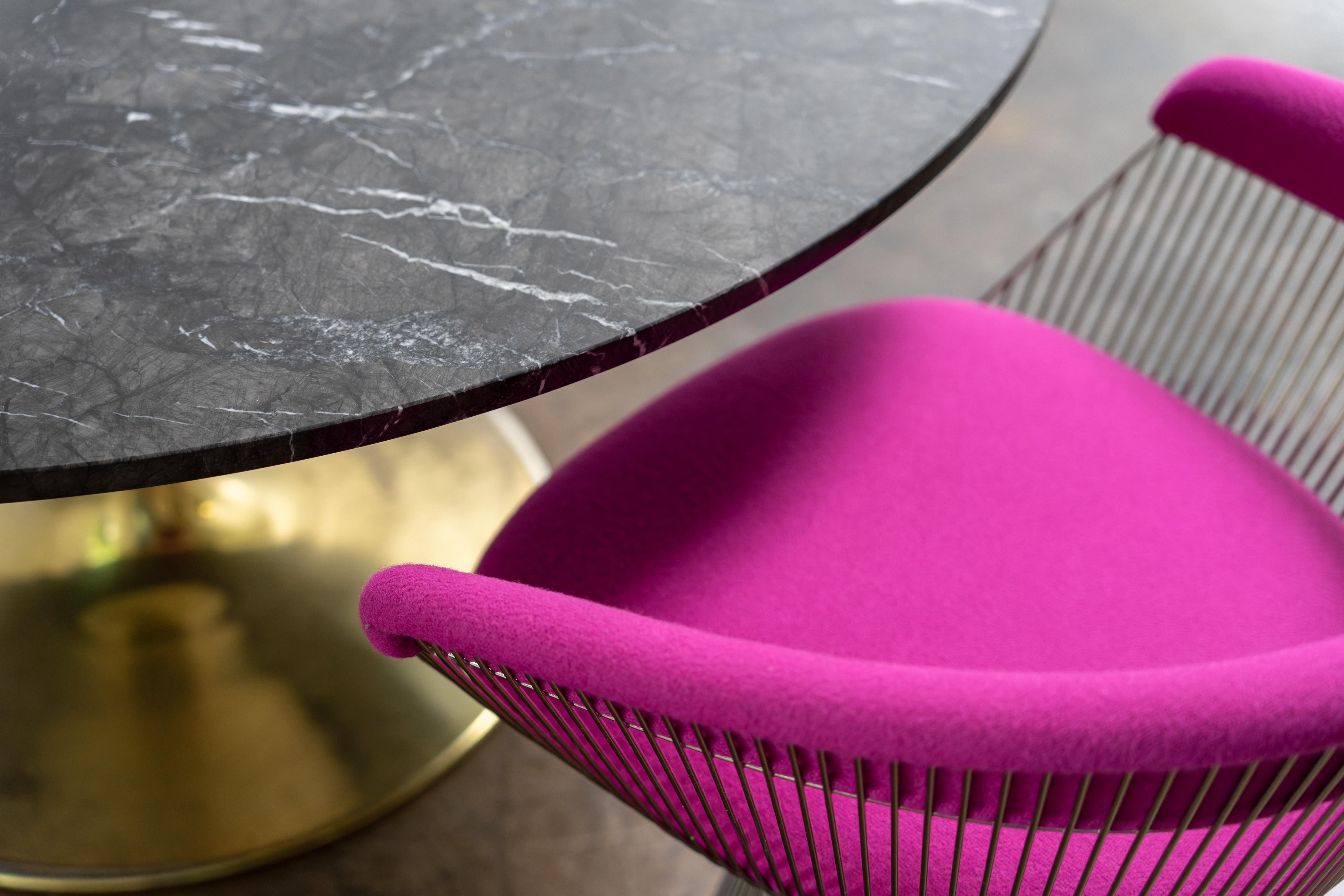 Table de salle à manger en marbre et laiton par Börje Johanson, Suède, années 1960 en vente 6