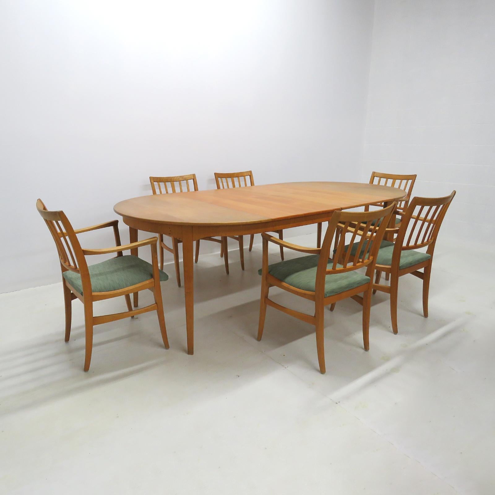 Beech Dining Table by Carl Malmsten, 1950 For Sale