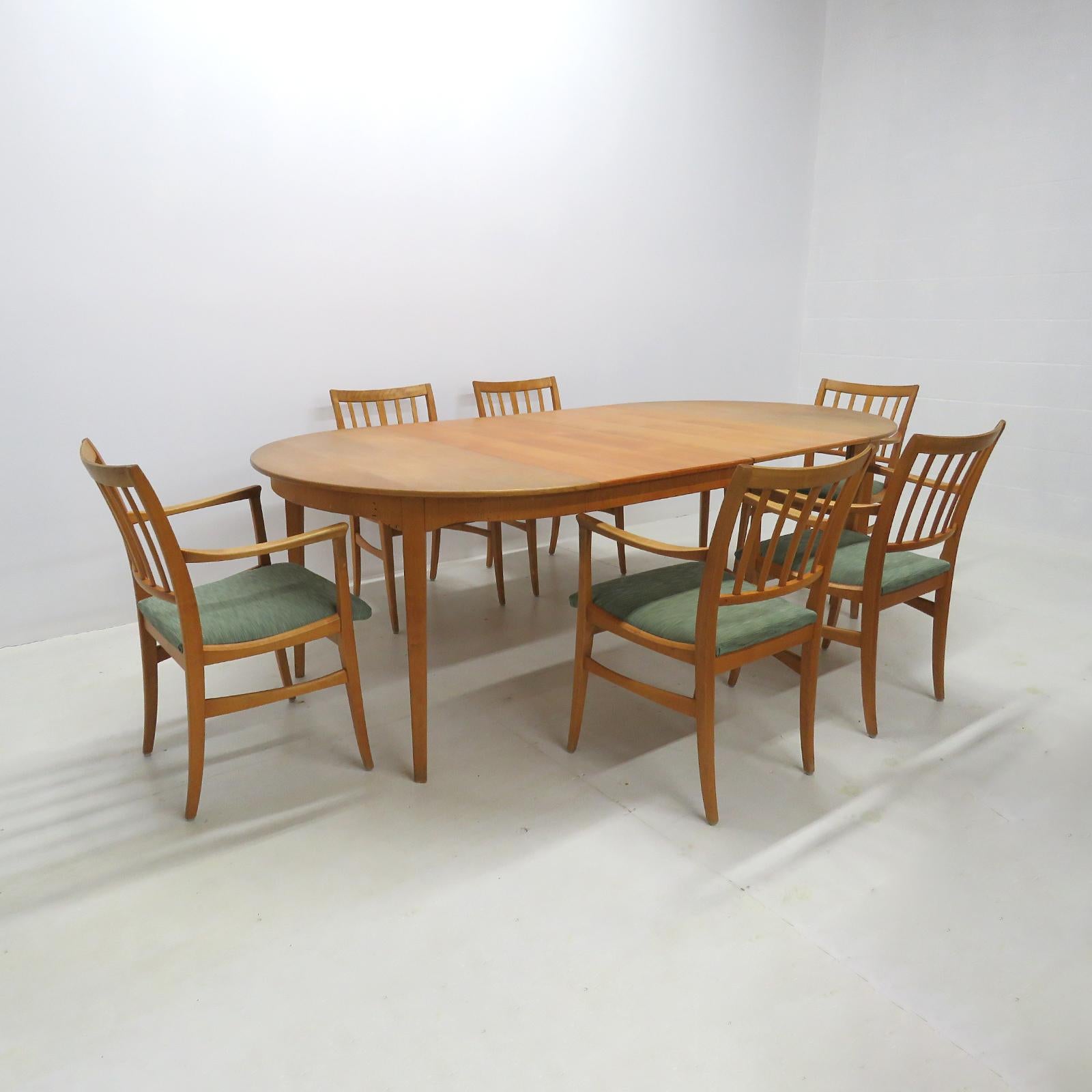 Hêtre Table de salle à manger Carl Malmsten, 1950 en vente