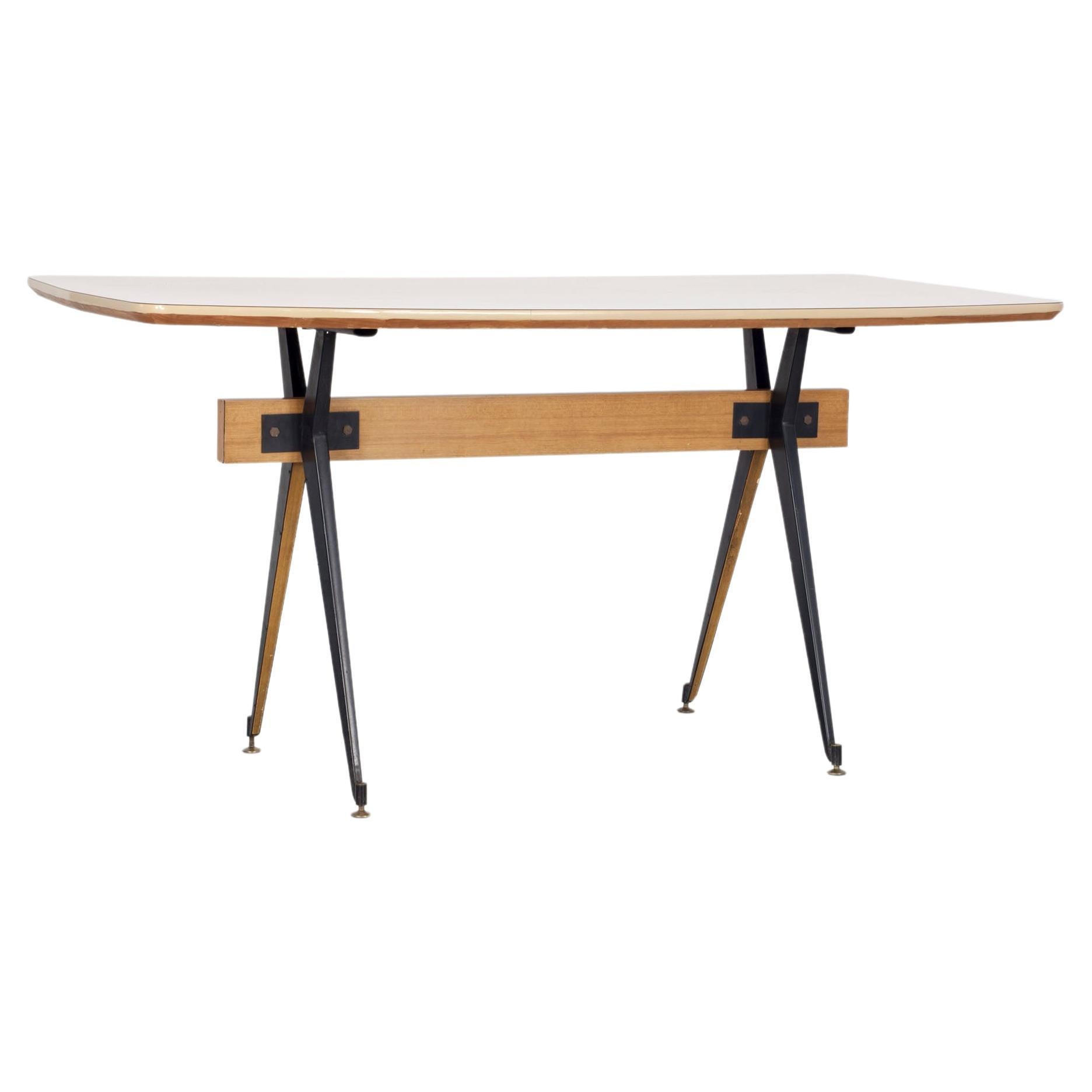 Table de salle à manger de Carlo Ratti réalisée par Industria Legni Curvati, années 1950, Italie