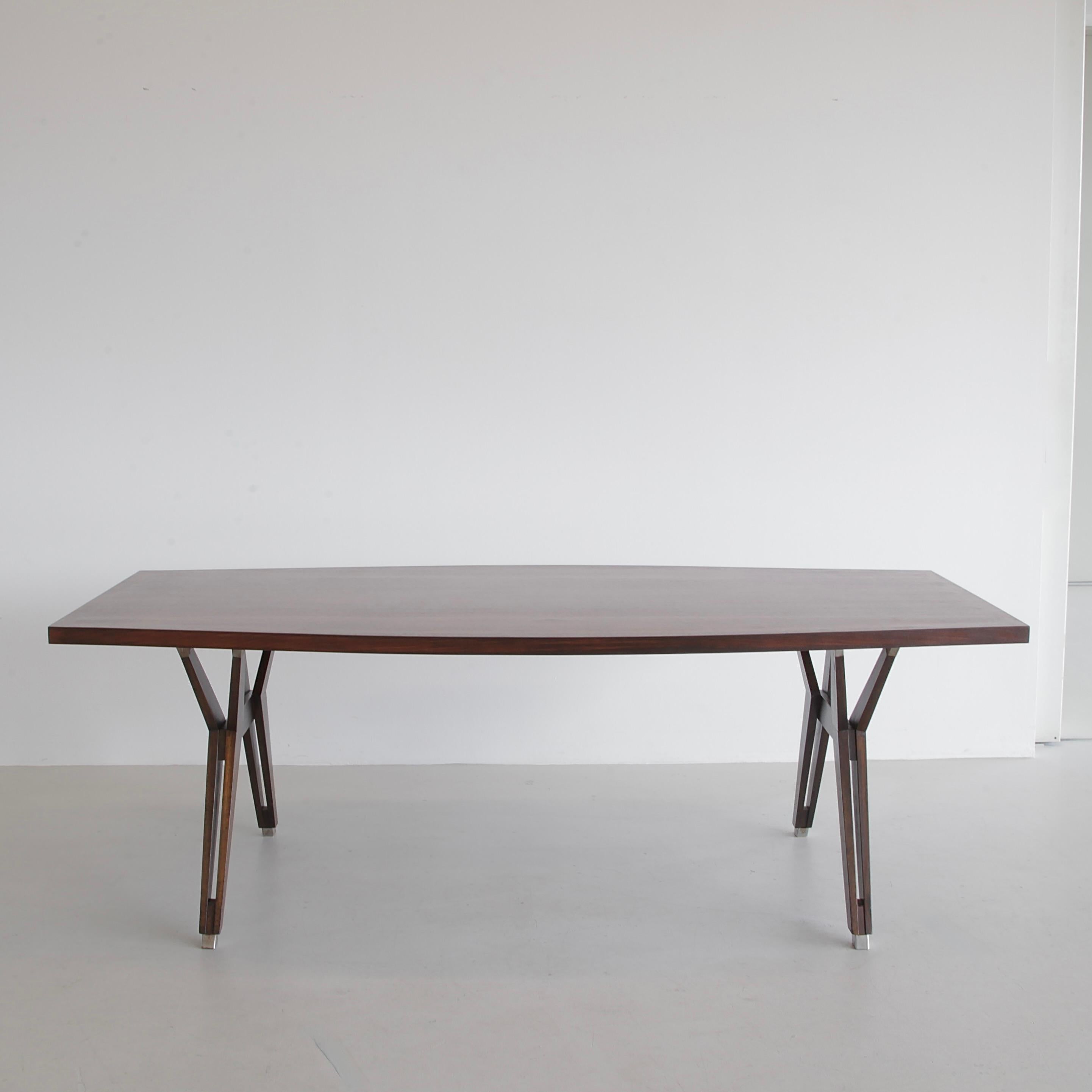 Mid-Century Modern Dining Table by Ennio Fazioli for MIM Roma, 1963 For Sale