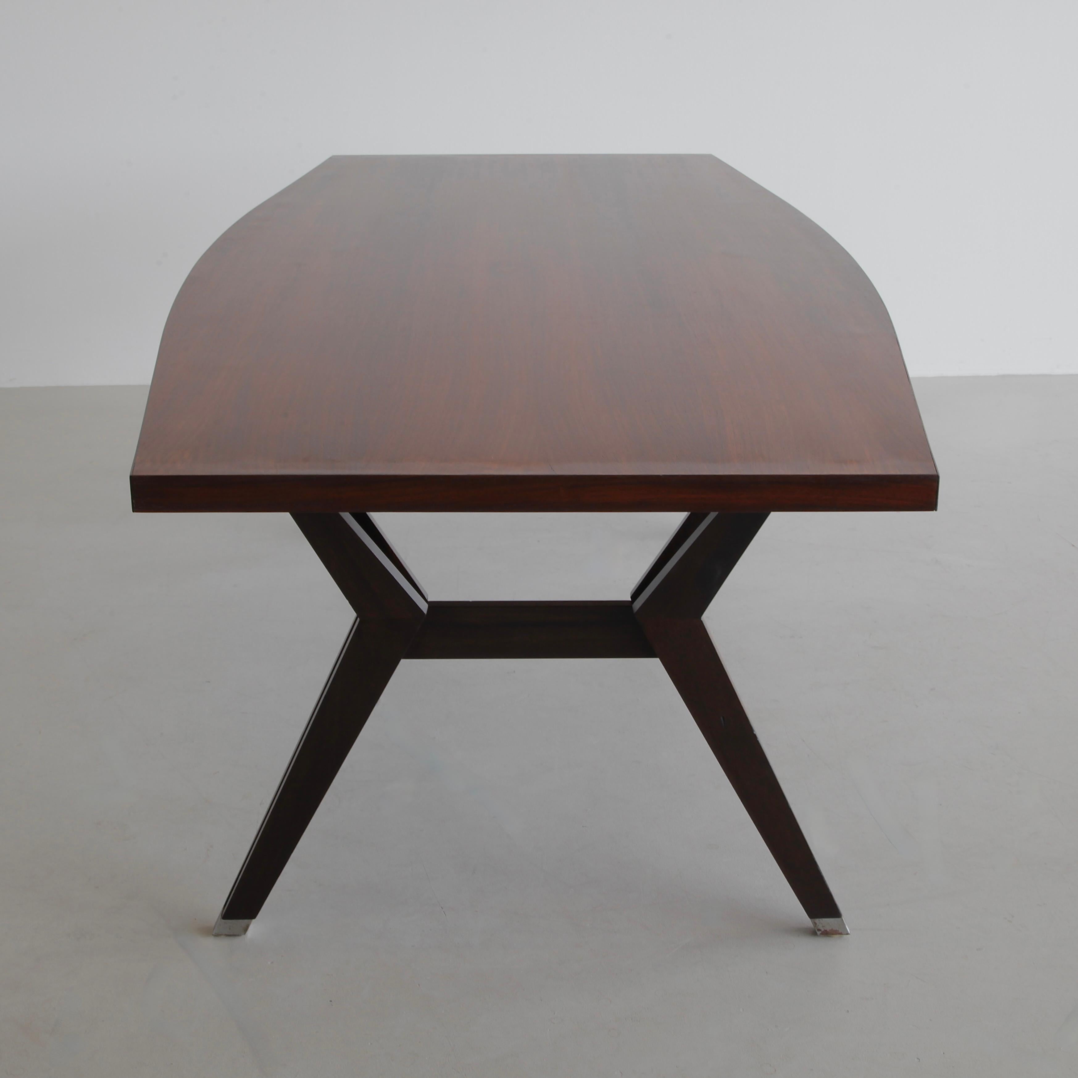 Wood Dining Table by Ennio Fazioli for MIM Roma, 1963 For Sale