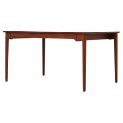 Retro Dining Table by Finn Juhl BO 65 with Two Extensions Leaves