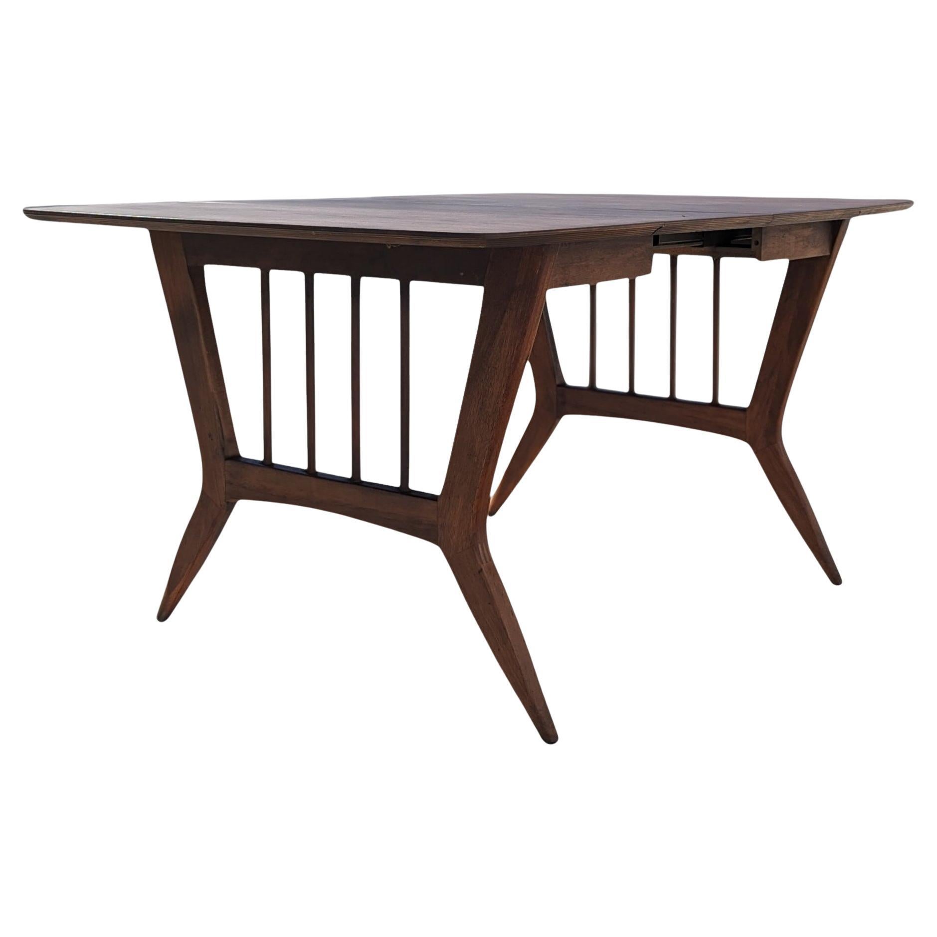 Mid-Century Modern Drop-Leaf Dining Table by Garrison Furniture Co., 1960s For Sale