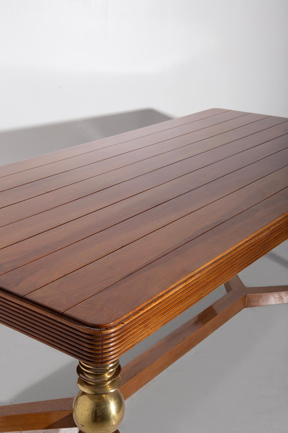 Mesa de comedor de Gio Ponti Producción en la IV trienal de Monza, certificada en venta 3