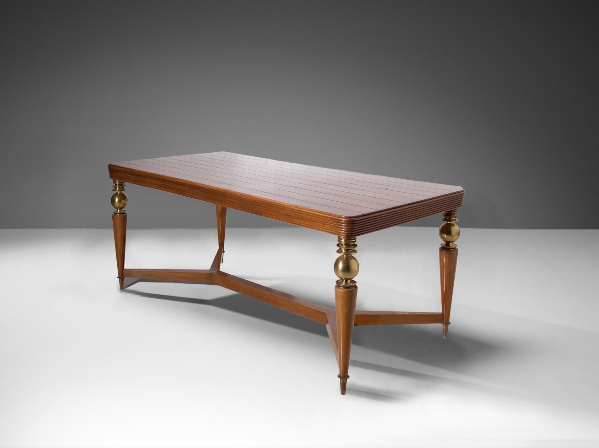 Mesa de comedor de Gio Ponti Producción en la IV trienal de Monza, certificada Italian en venta