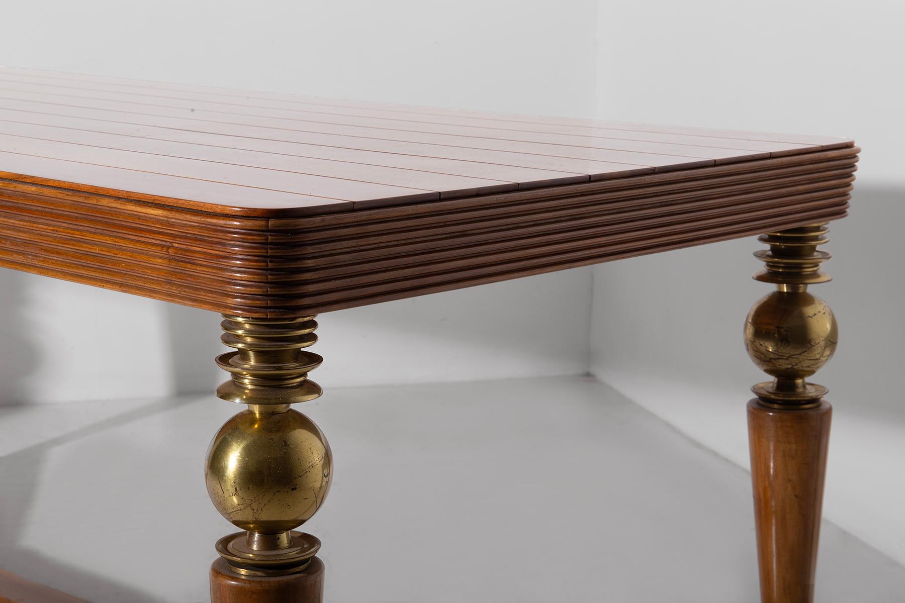 Mesa de comedor de Gio Ponti Producción en la IV trienal de Monza, certificada en Bueno estado para la venta en Milano, IT
