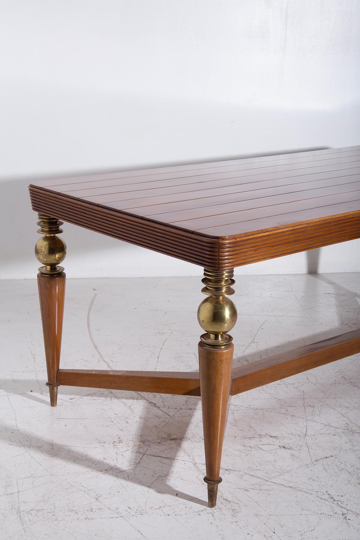 Mesa de comedor de Gio Ponti Producción en la IV trienal de Monza, certificada en venta 2