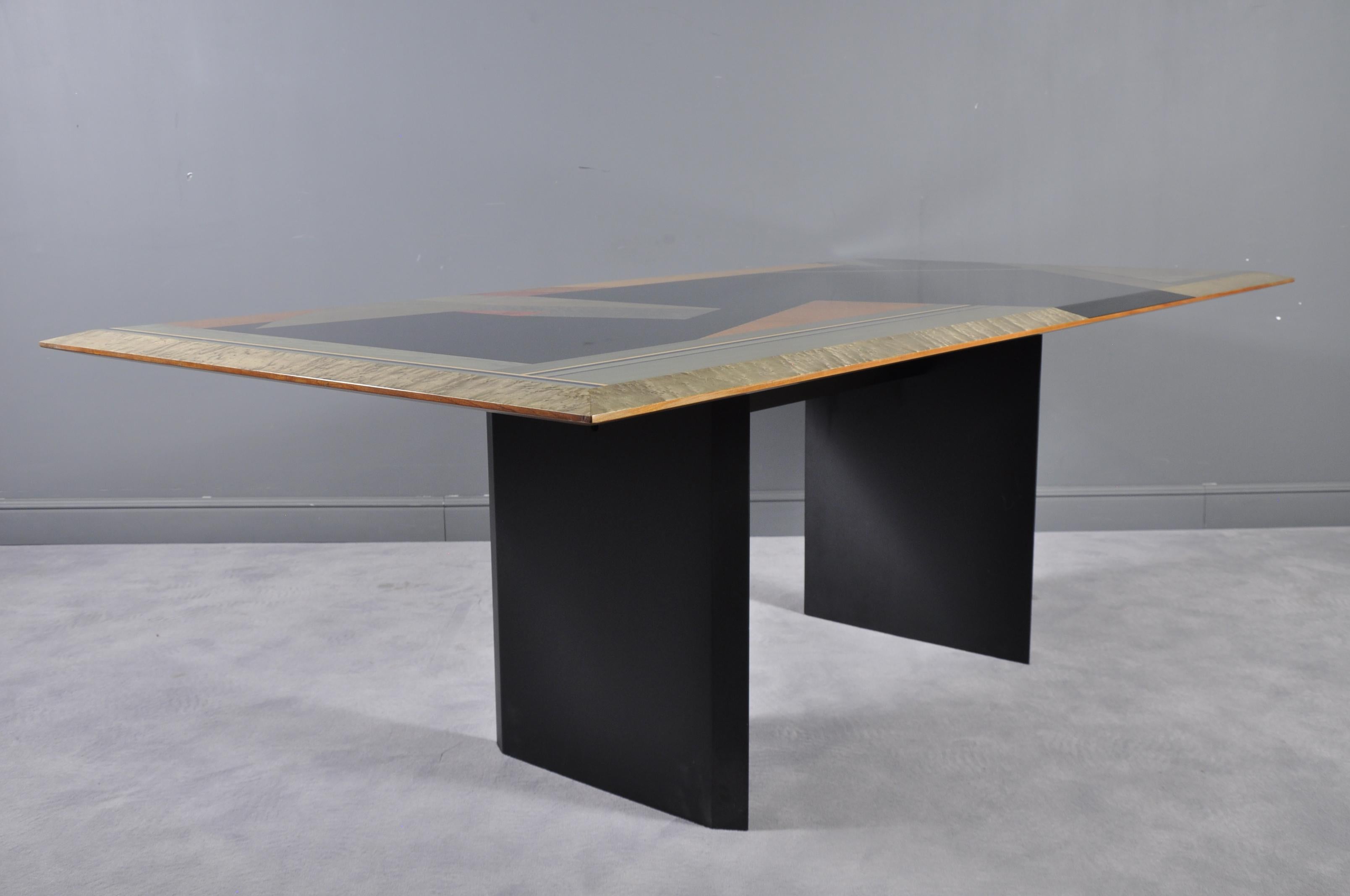 Dining Table by Giovanni Offredi for Saporiti, 1980s 3