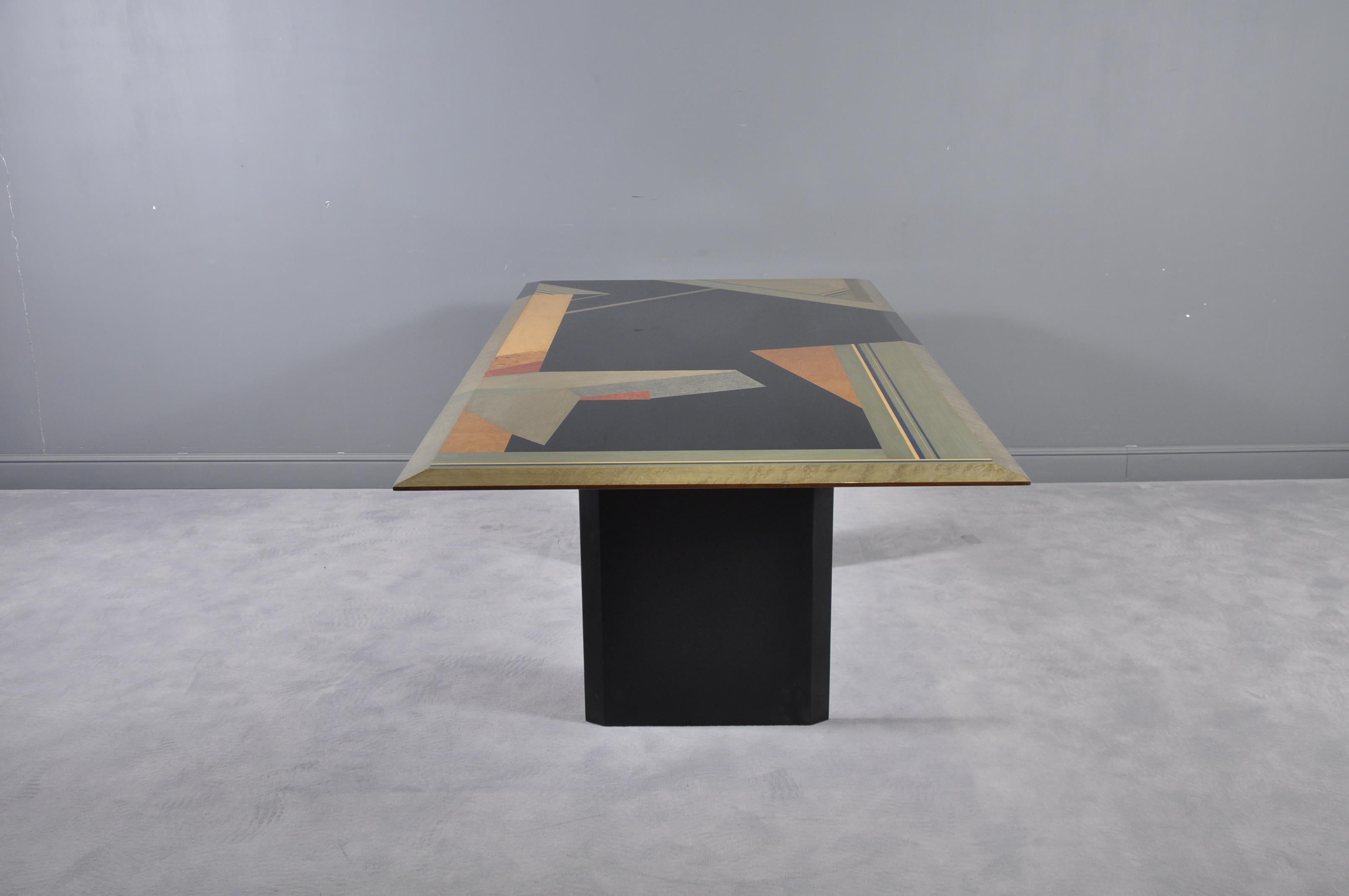 Dining Table by Giovanni Offredi for Saporiti, 1980s 8