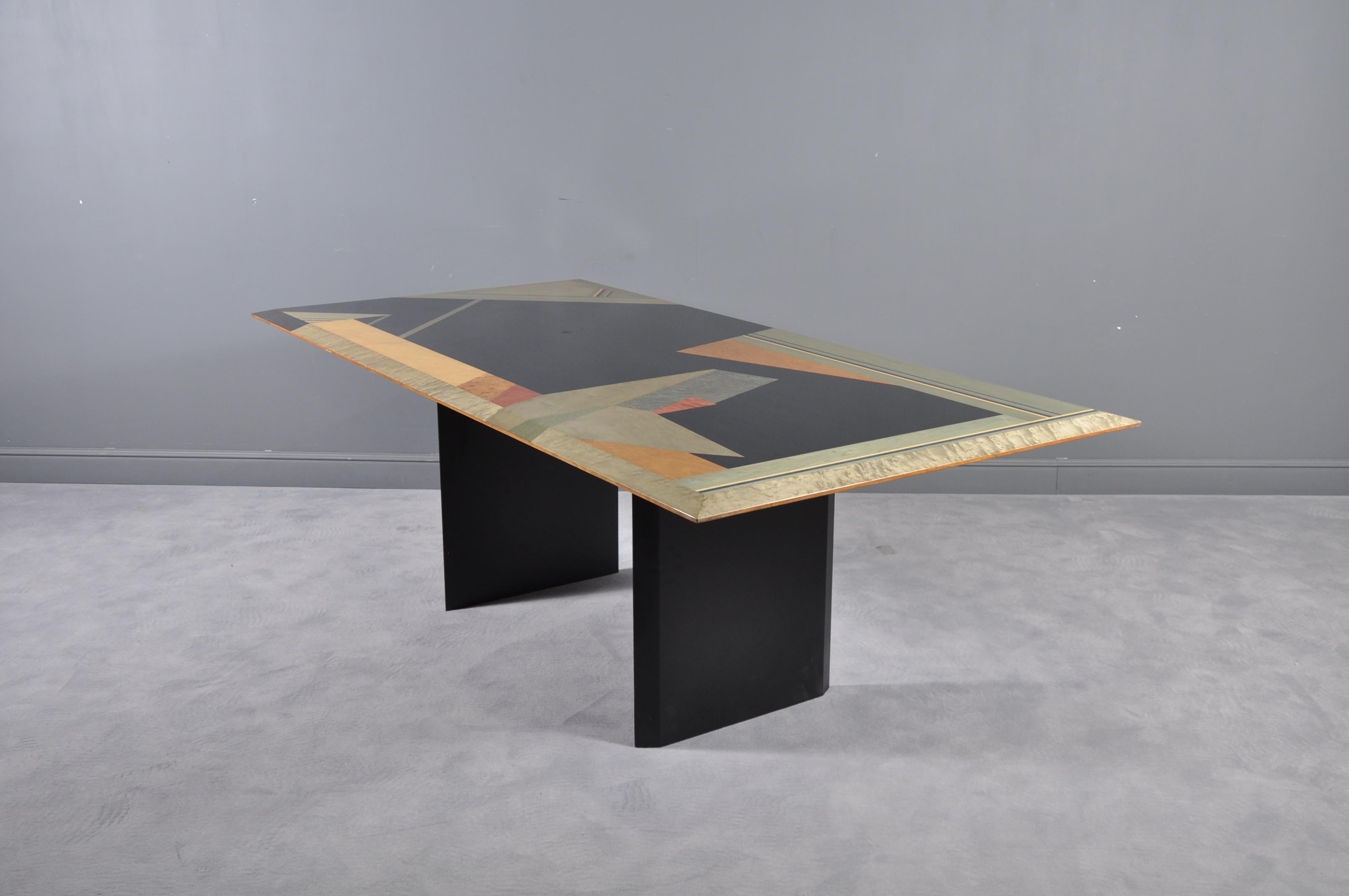 Dining Table by Giovanni Offredi for Saporiti, 1980s 9