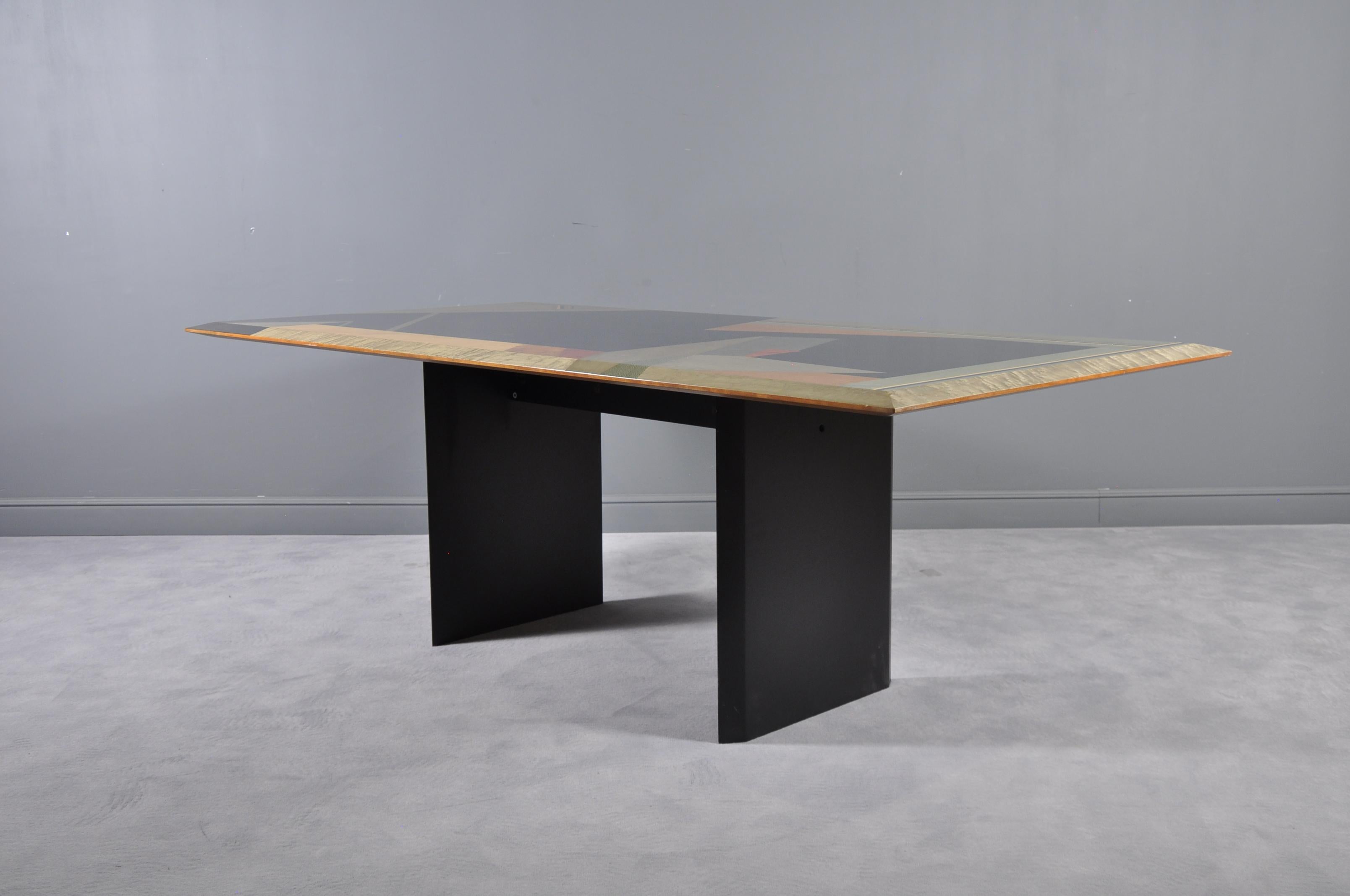 Dining Table by Giovanni Offredi for Saporiti, 1980s 12