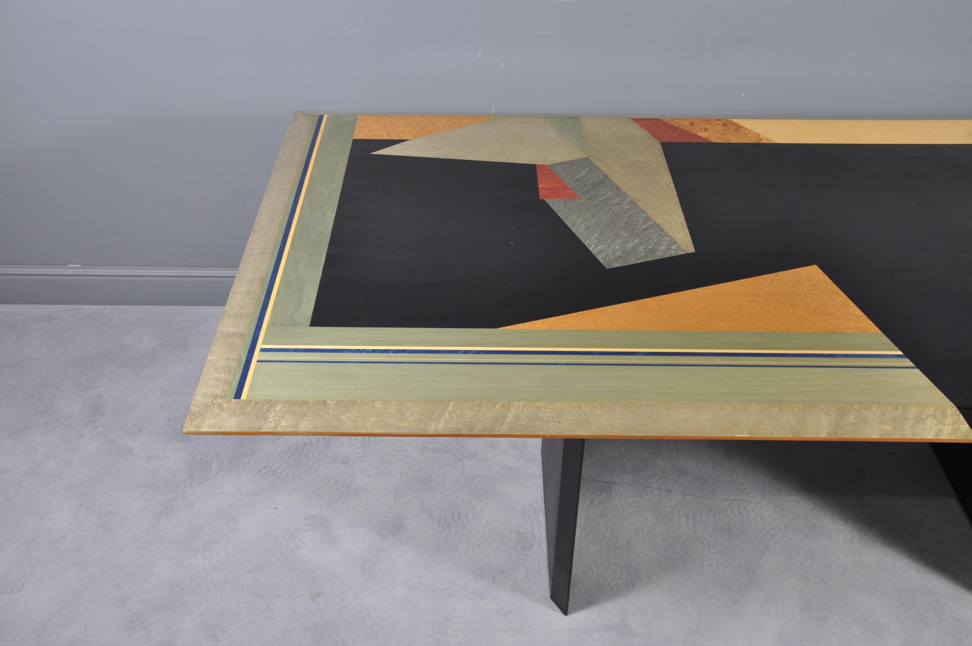 Post-Modern Dining Table by Giovanni Offredi for Saporiti, 1980s