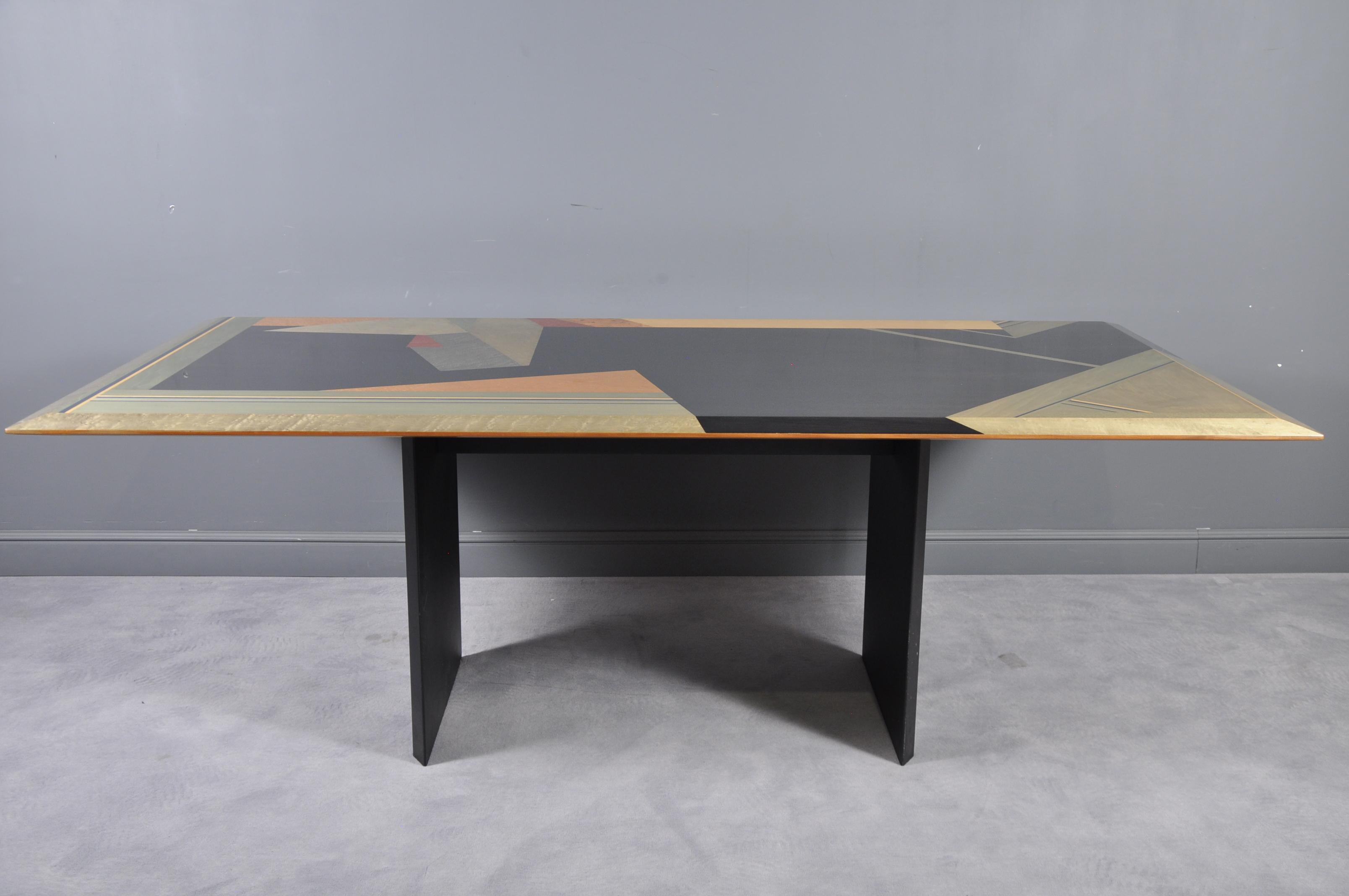 Dining Table by Giovanni Offredi for Saporiti, 1980s In Excellent Condition In Bucharest, RO