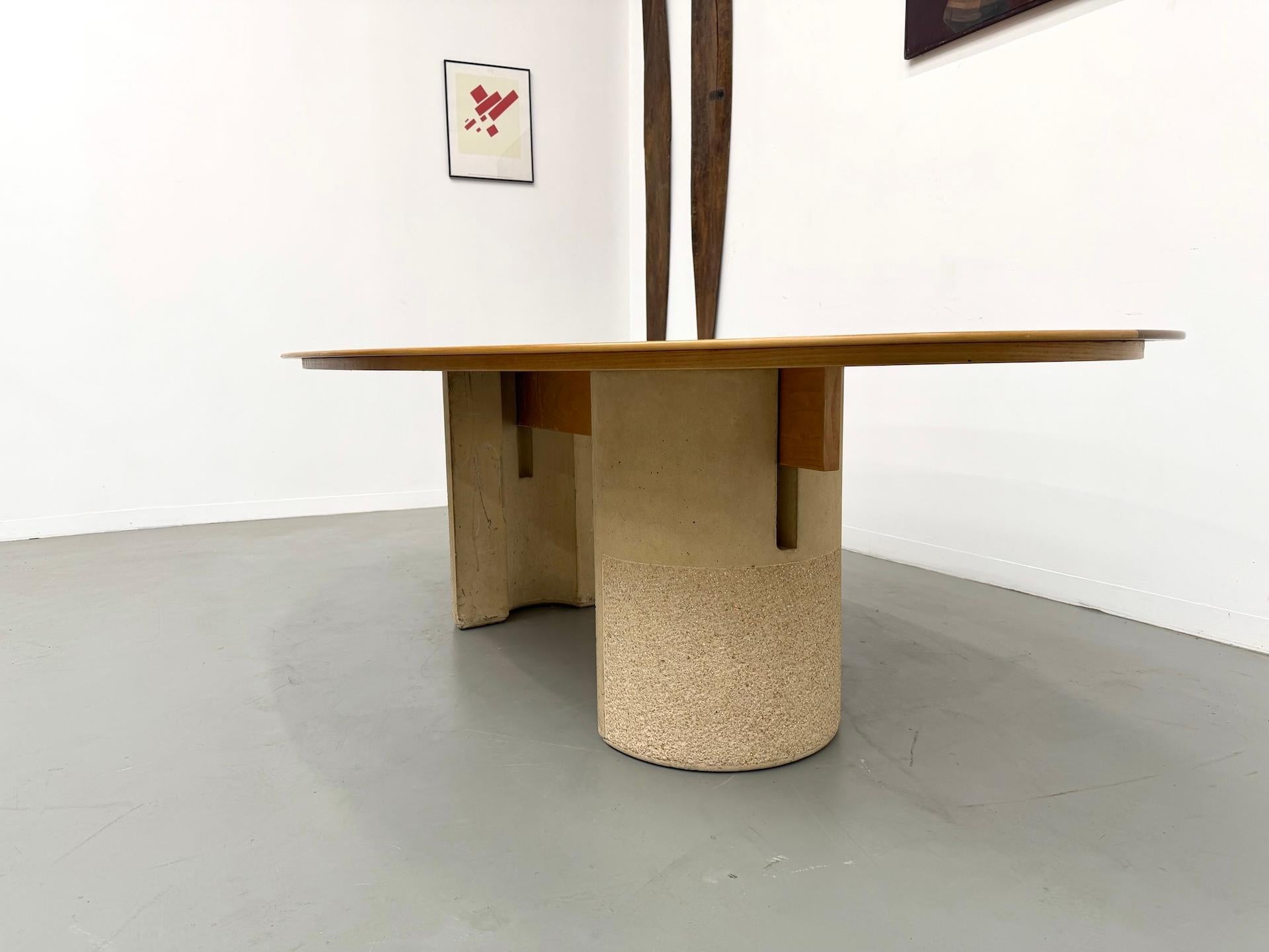 Mesa de comedor de Giovanni Offredi para Saporiti Italia, década de 1970. en venta 3