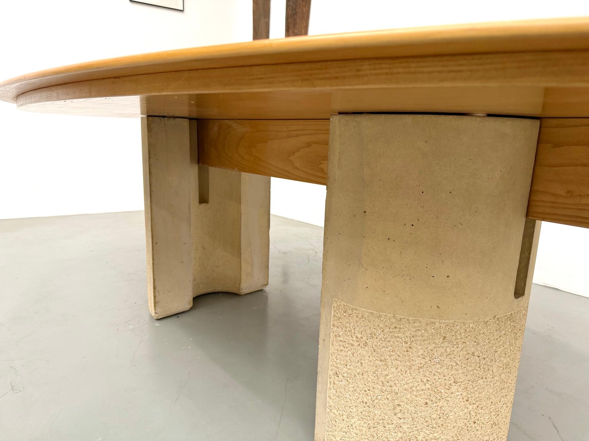 Mesa de comedor de Giovanni Offredi para Saporiti Italia, década de 1970. en venta 10