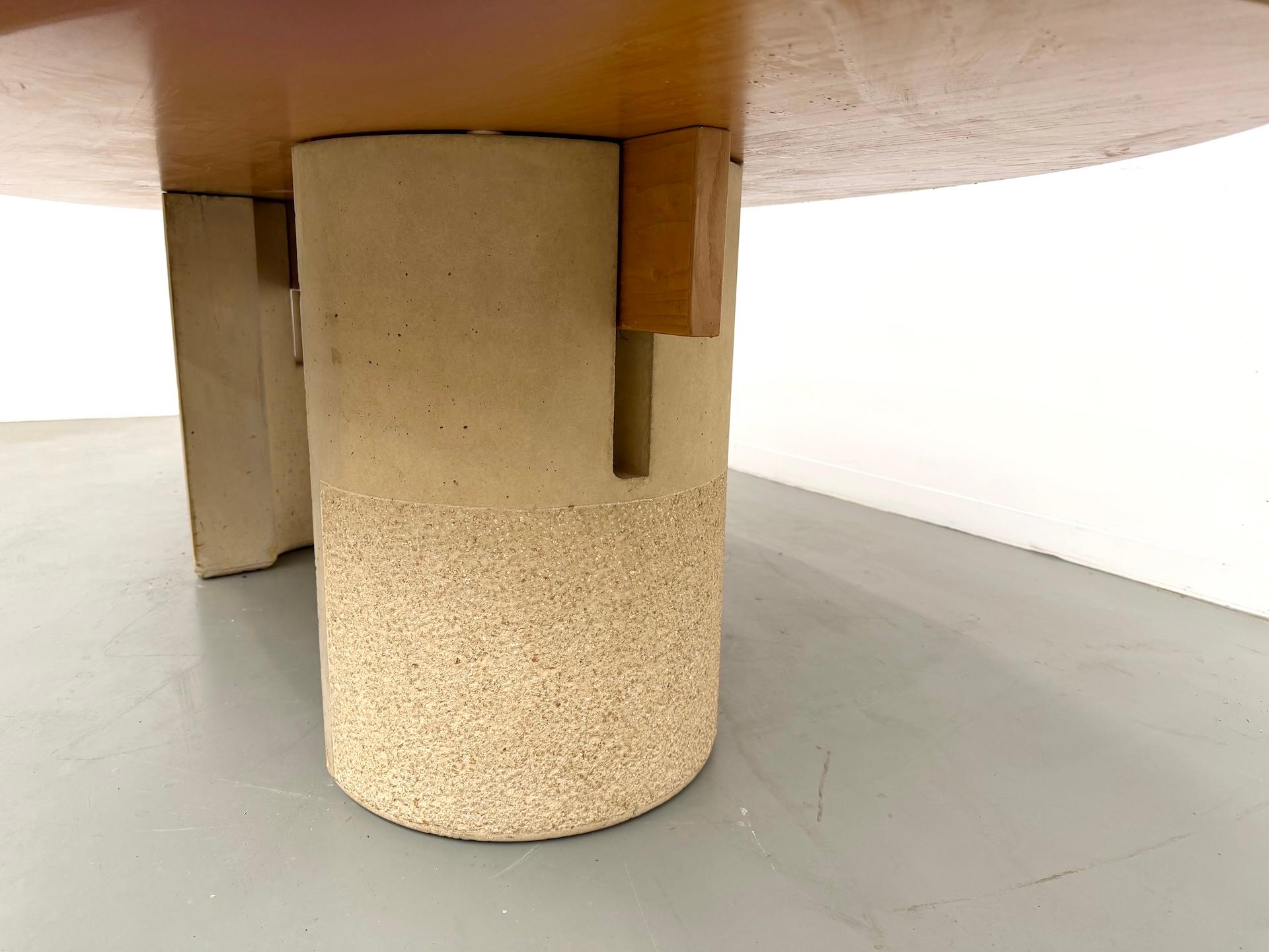 Mesa de comedor de Giovanni Offredi para Saporiti Italia, década de 1970. en venta 11