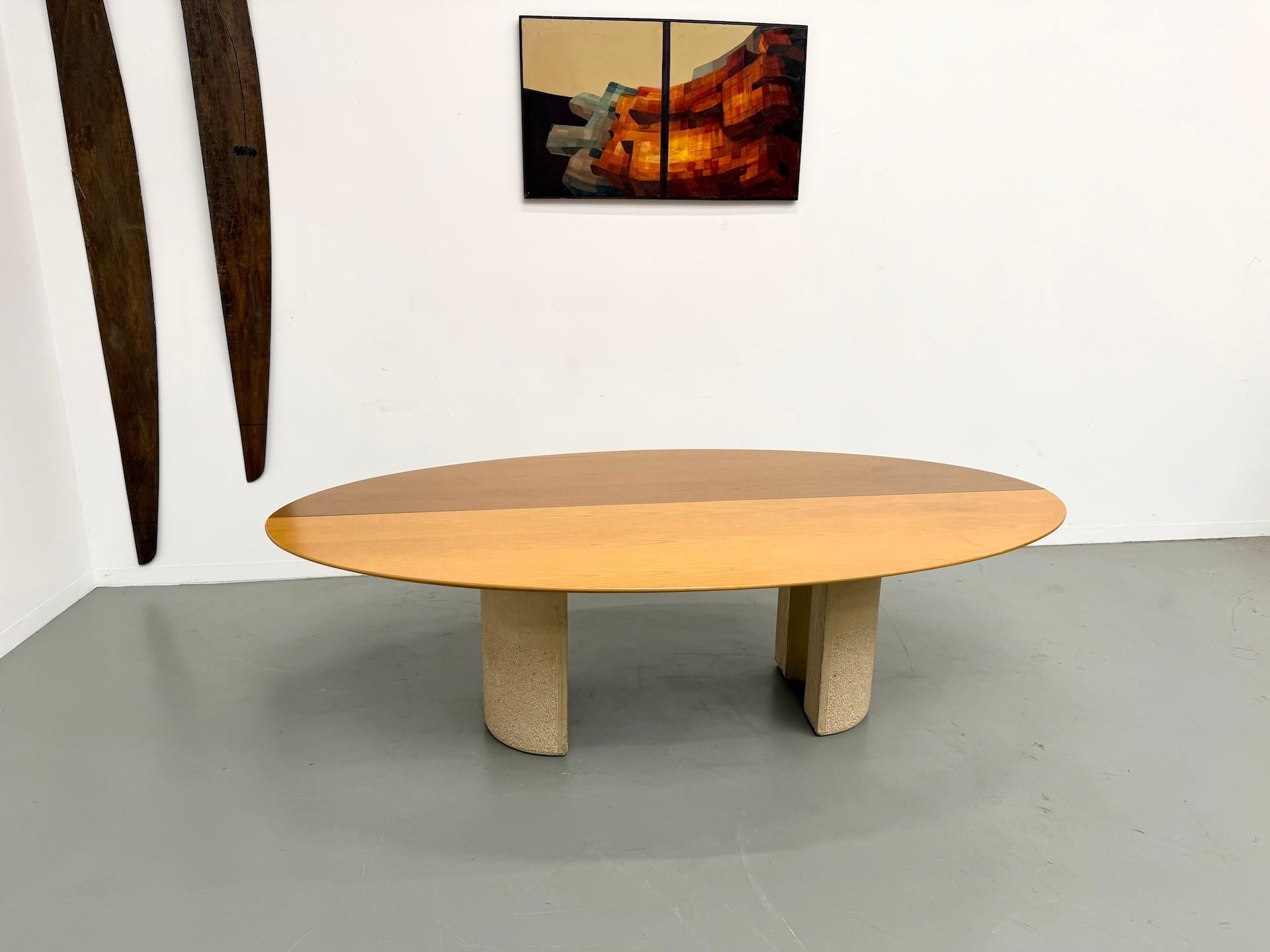 Mesa de comedor de Giovanni Offredi para Saporiti Italia, década de 1970. Posmoderno en venta