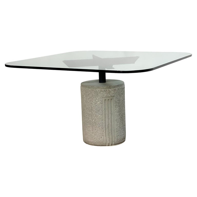 Dining table by Giovanni Offredi for Saporiti Italy For Sale