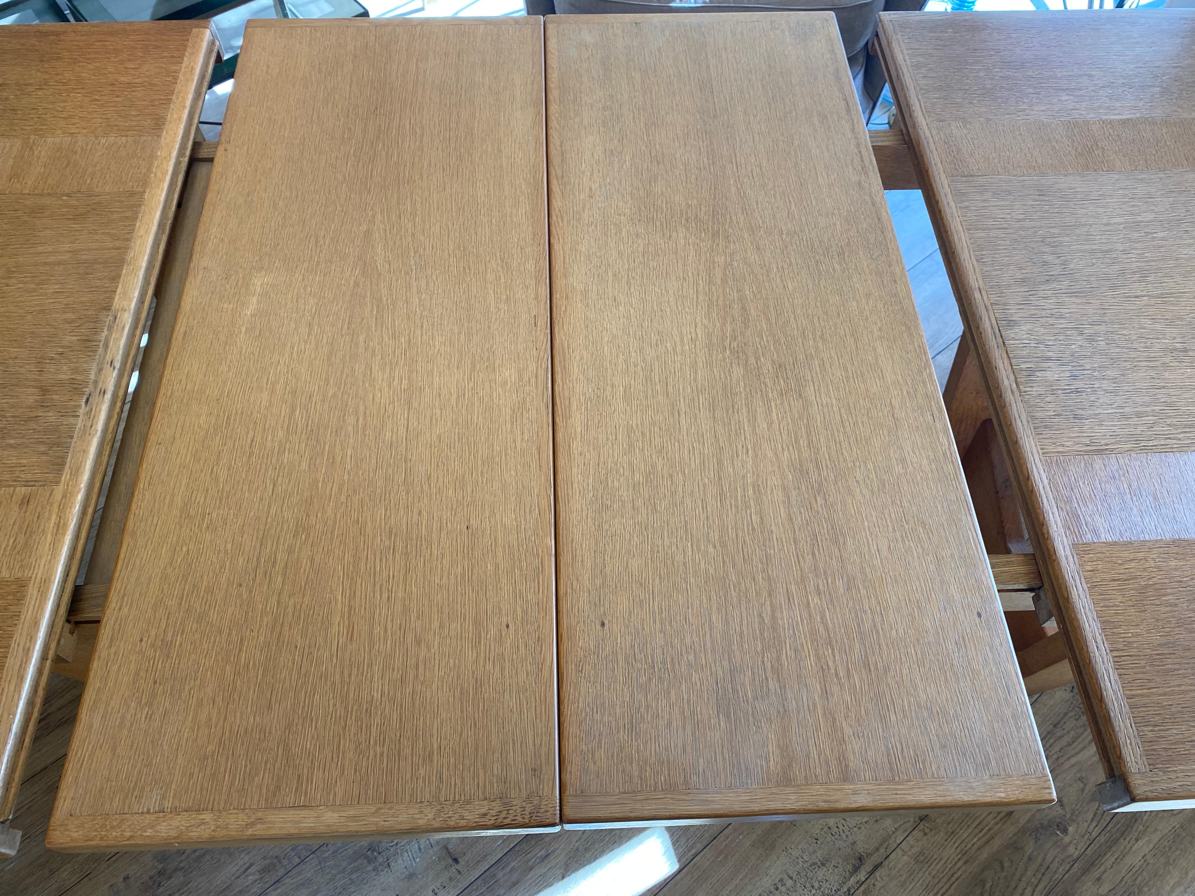 Dining table by Guillerme and Chambron, 1960, France For Sale 5