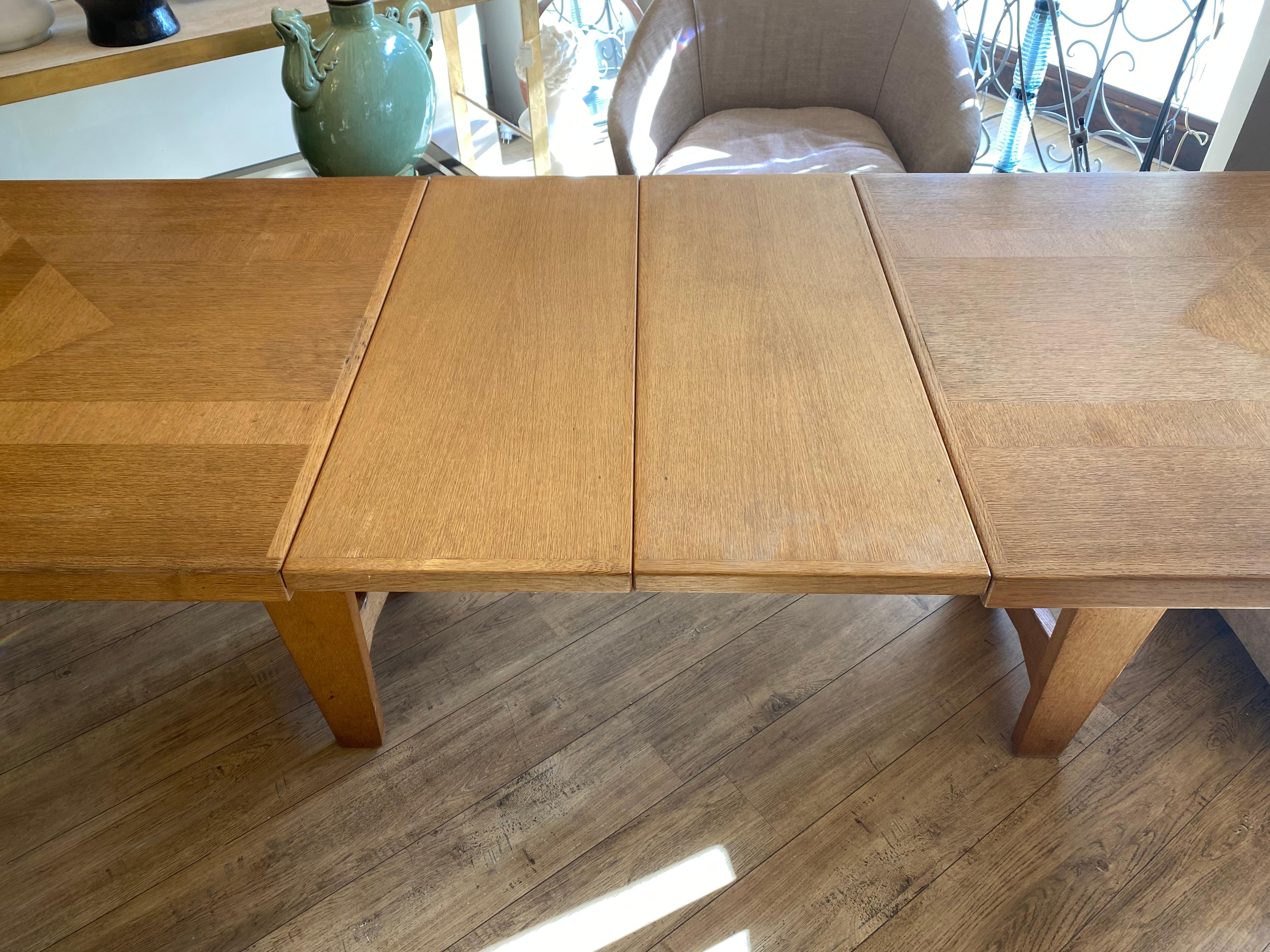 Dining table by Guillerme and Chambron, 1960, France For Sale 6