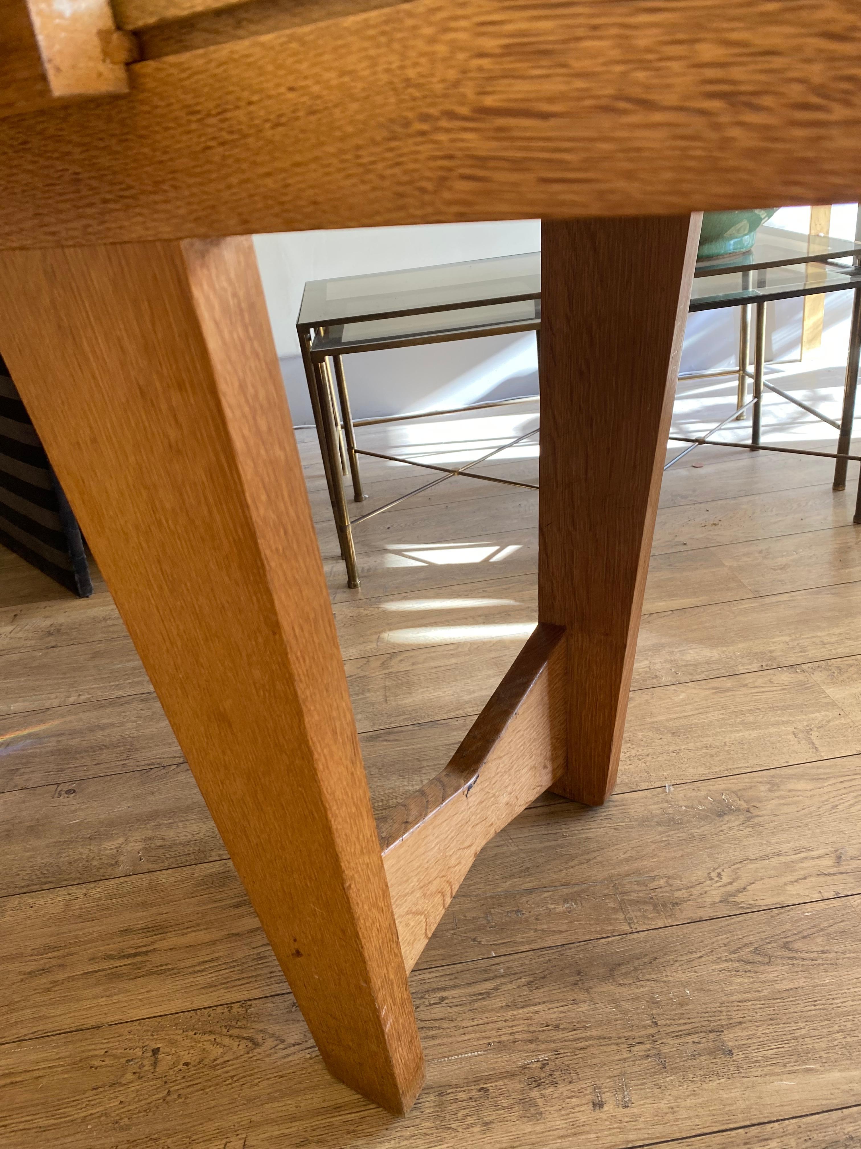 Table de salle à manger de Guillerme et Chambron, 1960, France en vente 10