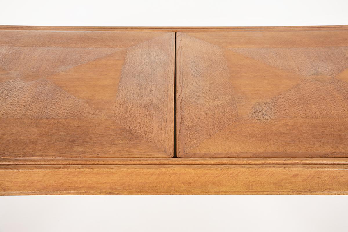 Dining Table by Guillerme & Chambron for Votre Maison in Oak, 1950 10