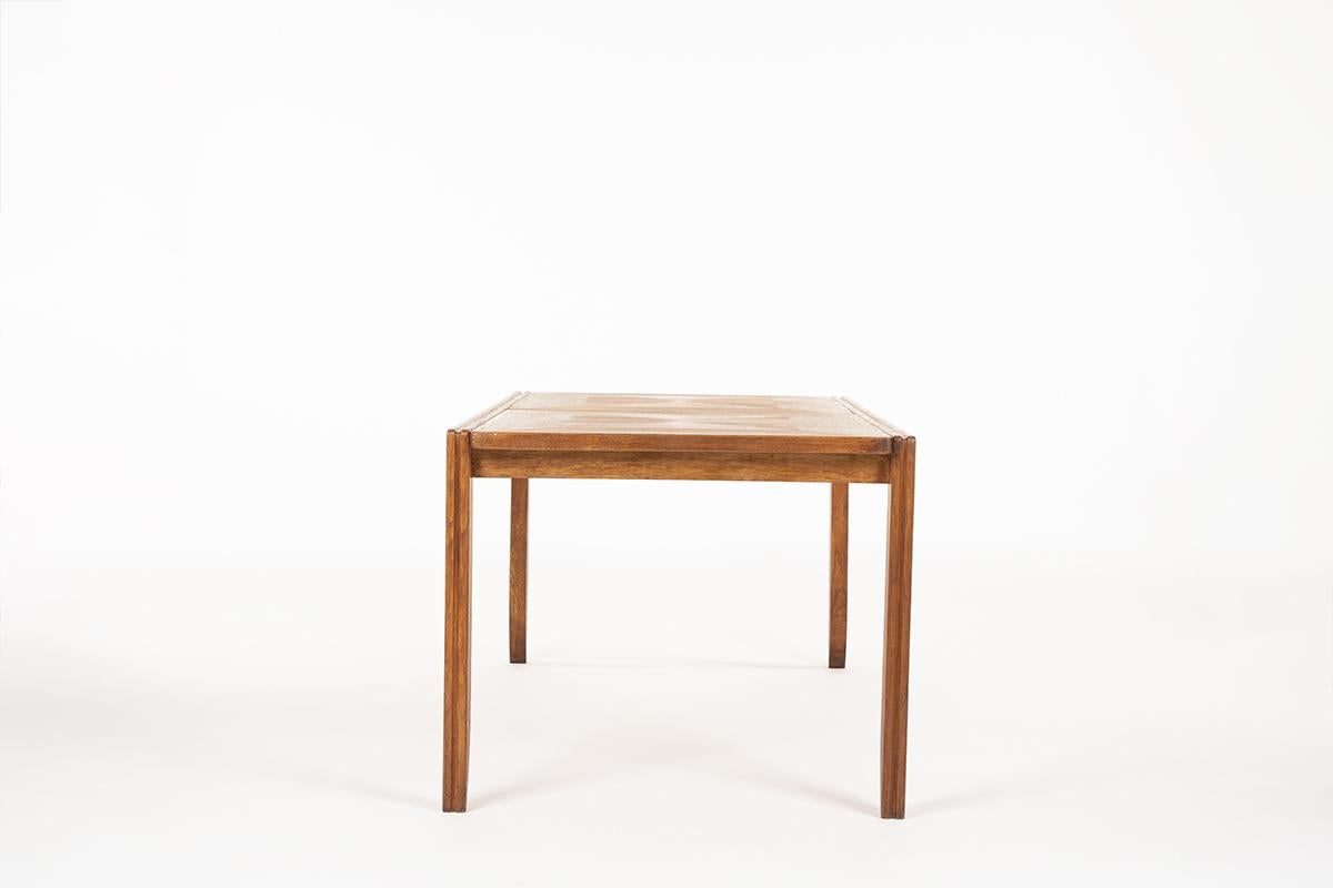 French Dining Table by Guillerme & Chambron for Votre Maison in Oak, 1950