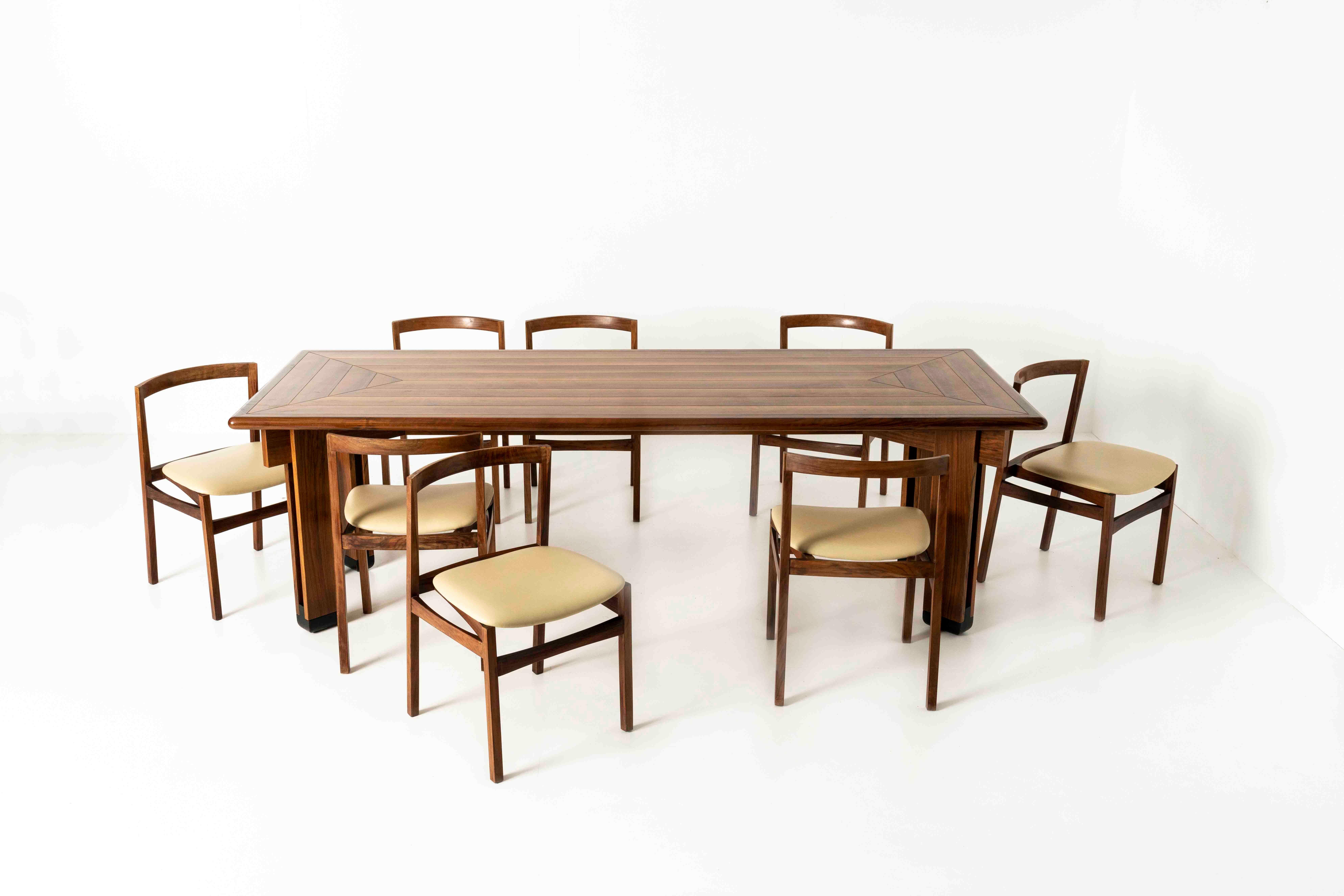 Italian Dining Table by Ico Parisi for Brugnoli Mobili Cantù, Italy, 1950s For Sale