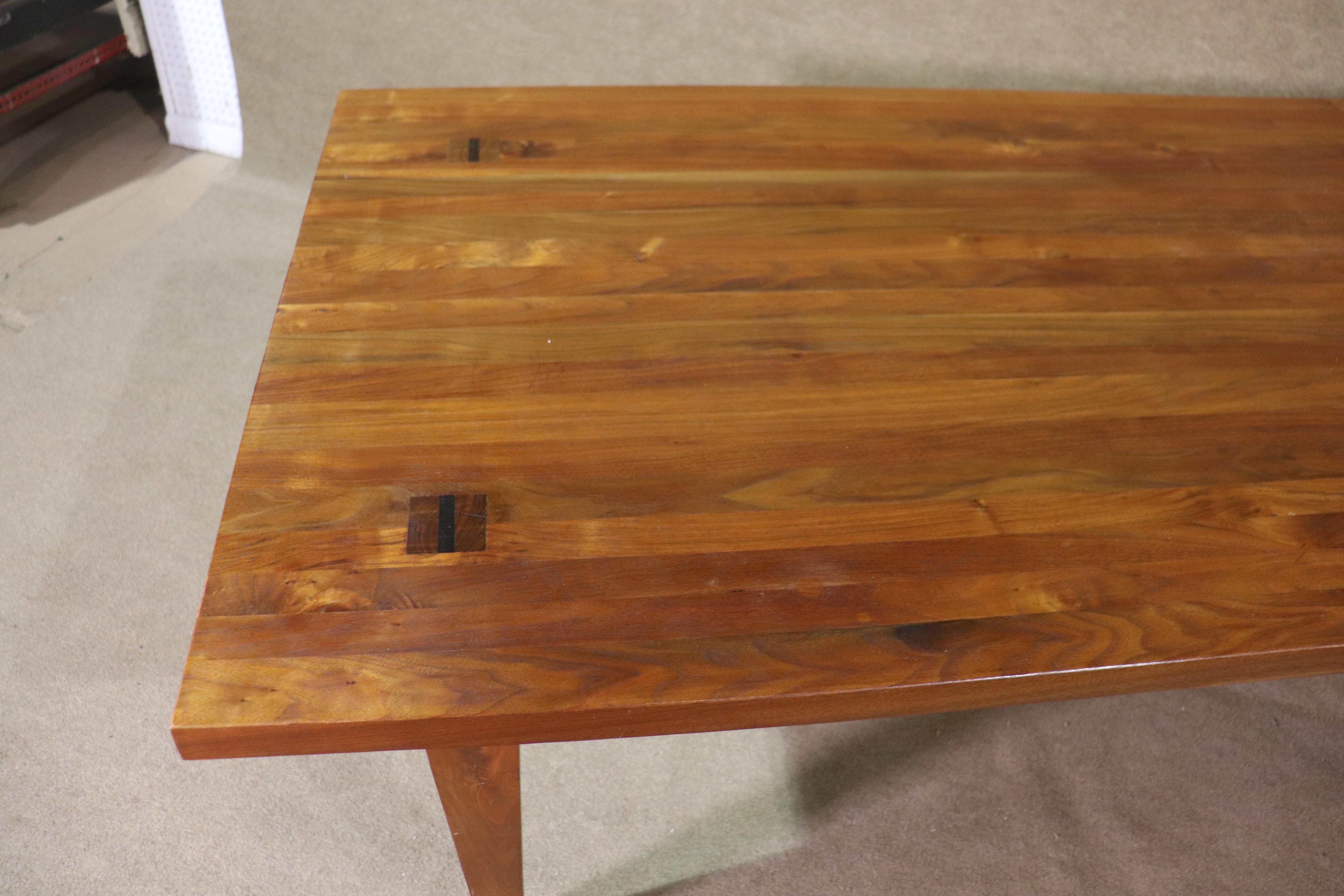 Wood Dining Table by Jeffrey Greene For Sale