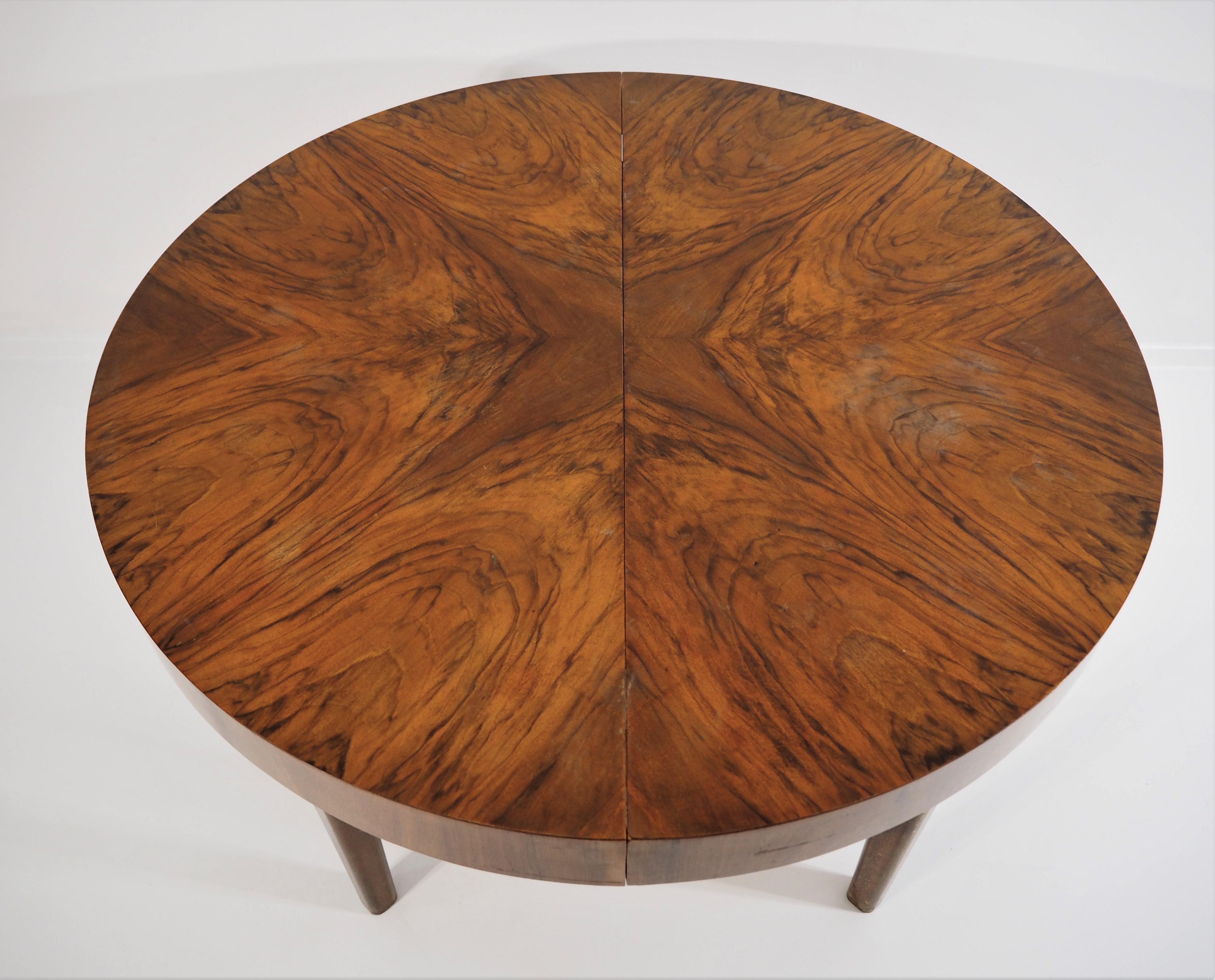 Art Deco Dining Table by Jindřich Halabala, 1950s For Sale